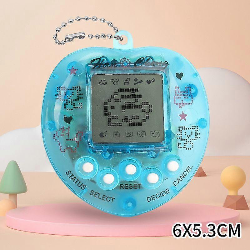 Virtual Pets, Cute Big Heart Shape,Virtual Electronic Digital Pets,Retro Handheld Game Machine 5 Buttons Easier to Operate