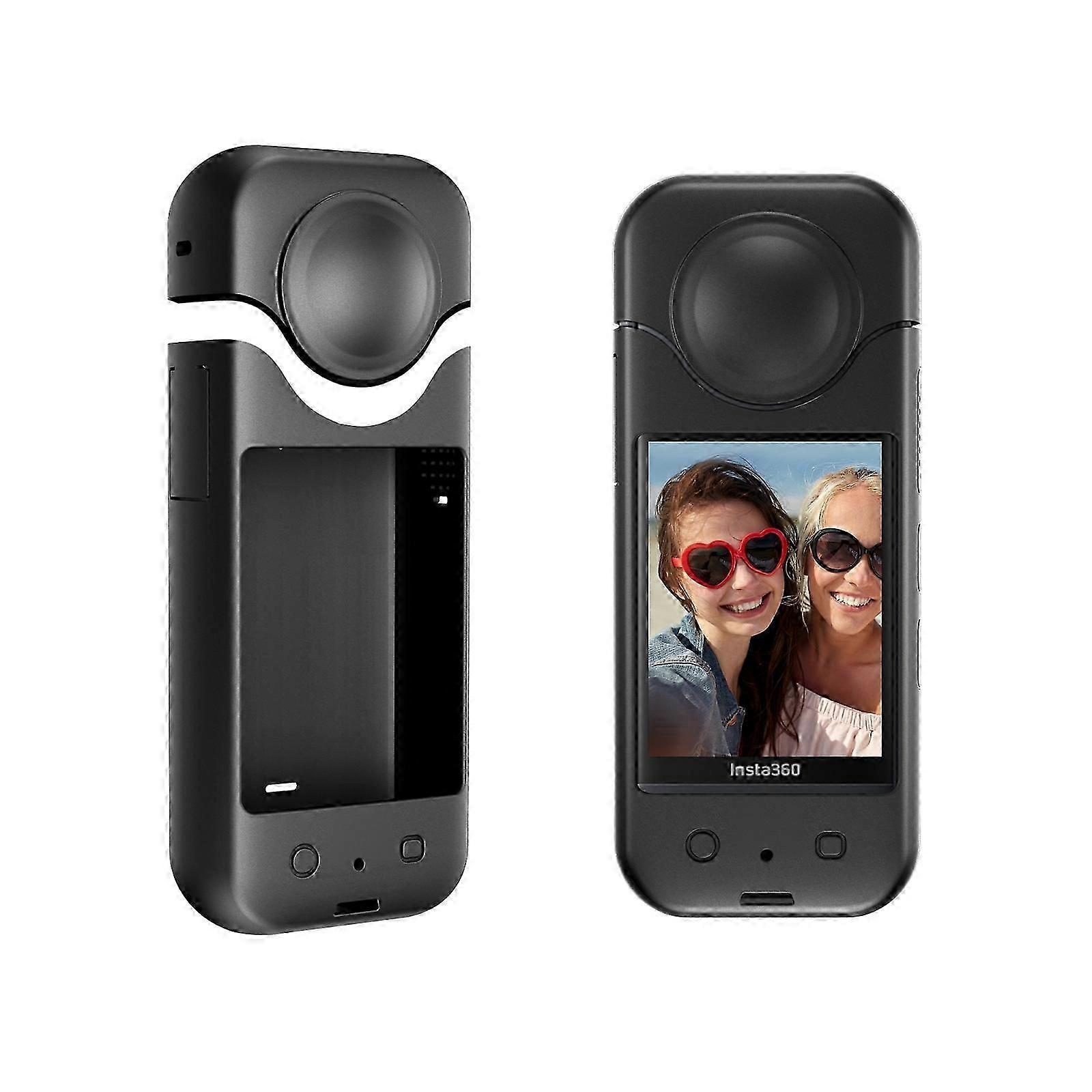 עבור מארז מגן סיליקון Insta360 X3 STARTRC לכל הגוף (שחור)