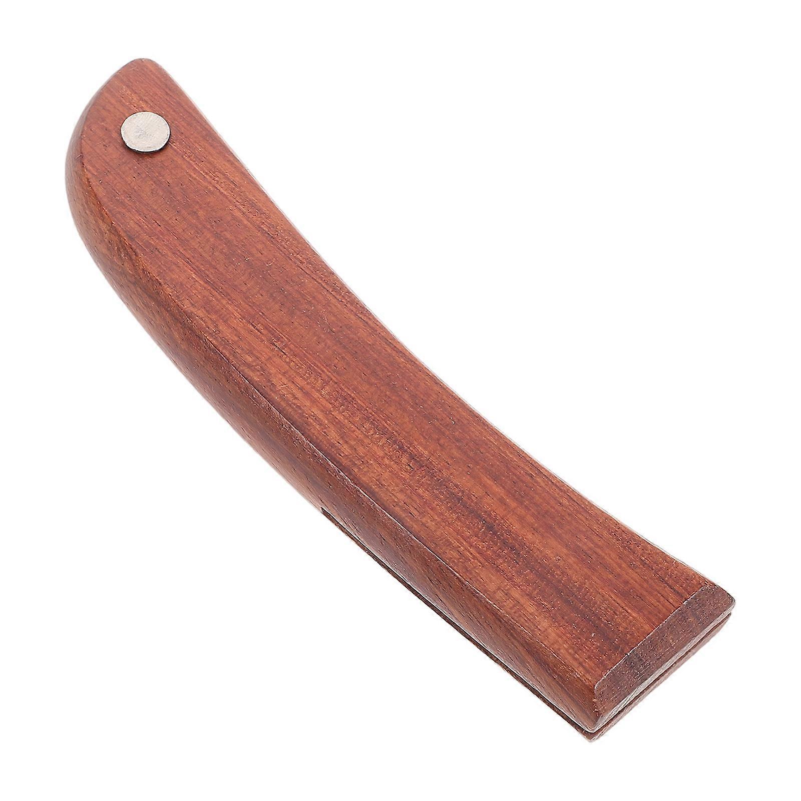 Solid Wood Cutter Grip Handle for Kitchen Replacement 1Set Brown