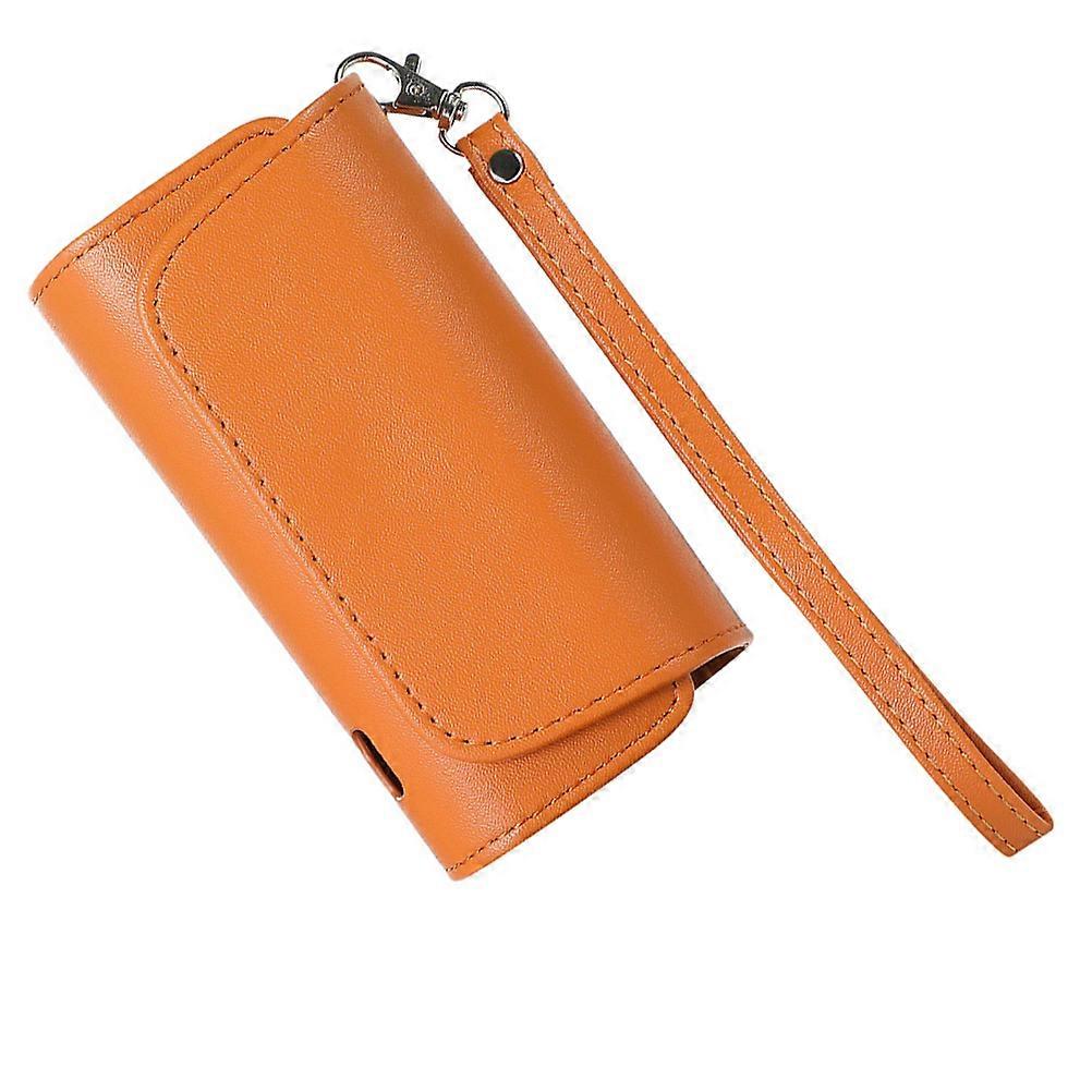 PU Box Holder Yellow Case for Storing Cigarettes Compatible with Iqos 3.0