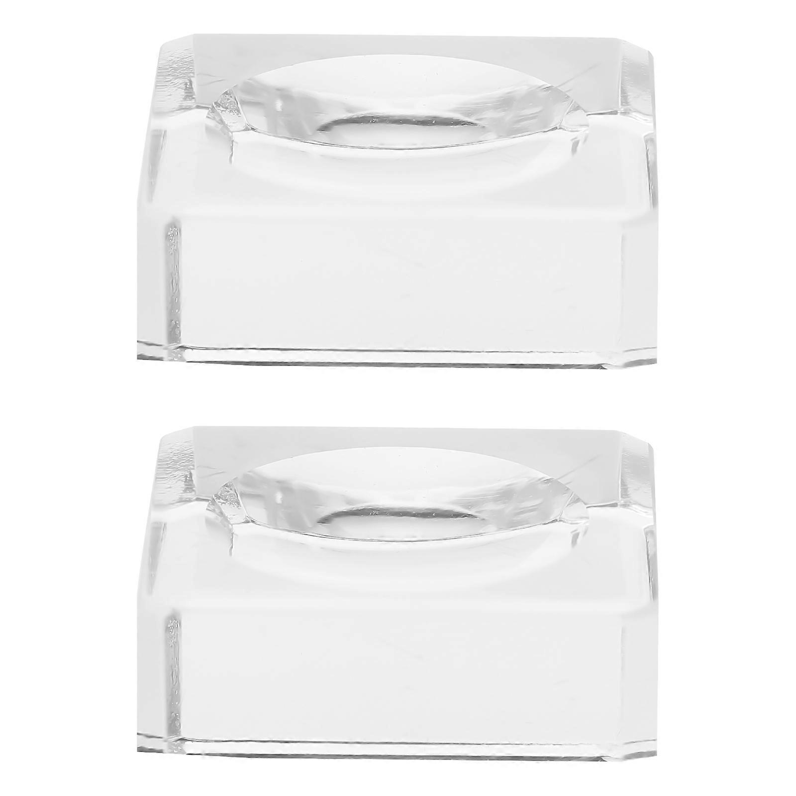 Glass Crafts Base Crystal Balls for Decor 4Pcs Clear Transparent Display