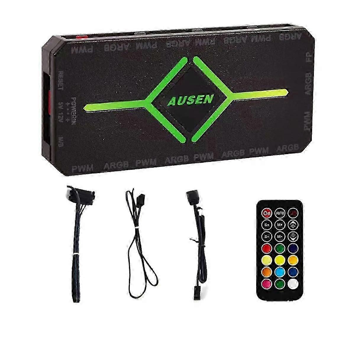 4Pin PWM Temperature Control Hub ARGB Shenguang Synchronous Chassis Fan Suitable compatible Universal Com_Special Gift