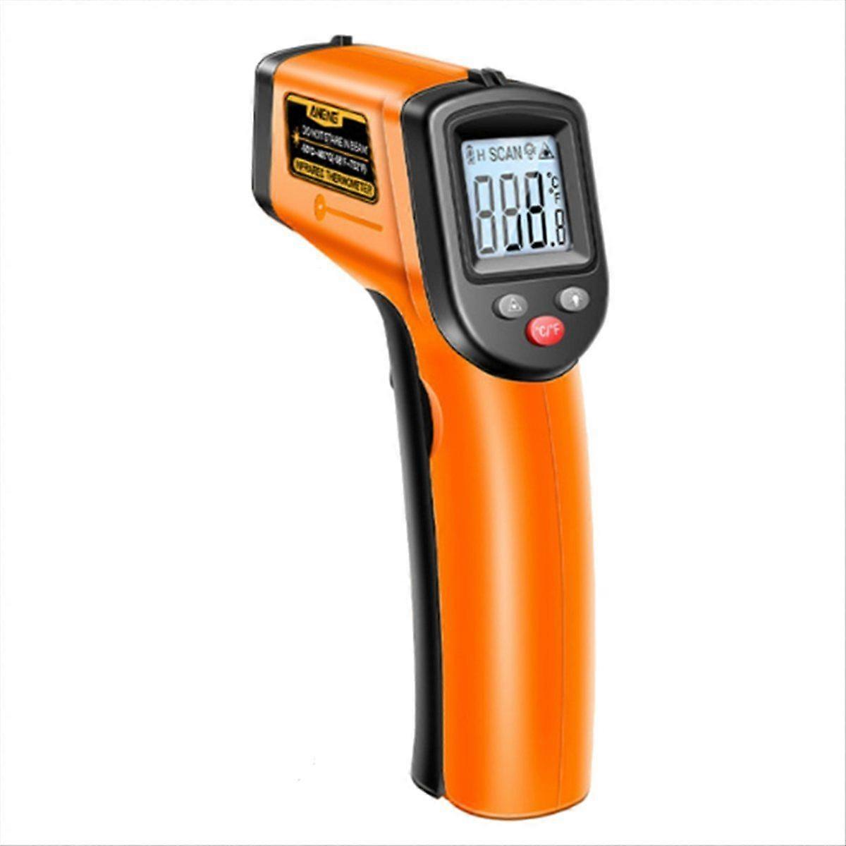 Non-Contact Infrared Thermometer -50-400 /-58-752 IR Thermometer Handheld Orange