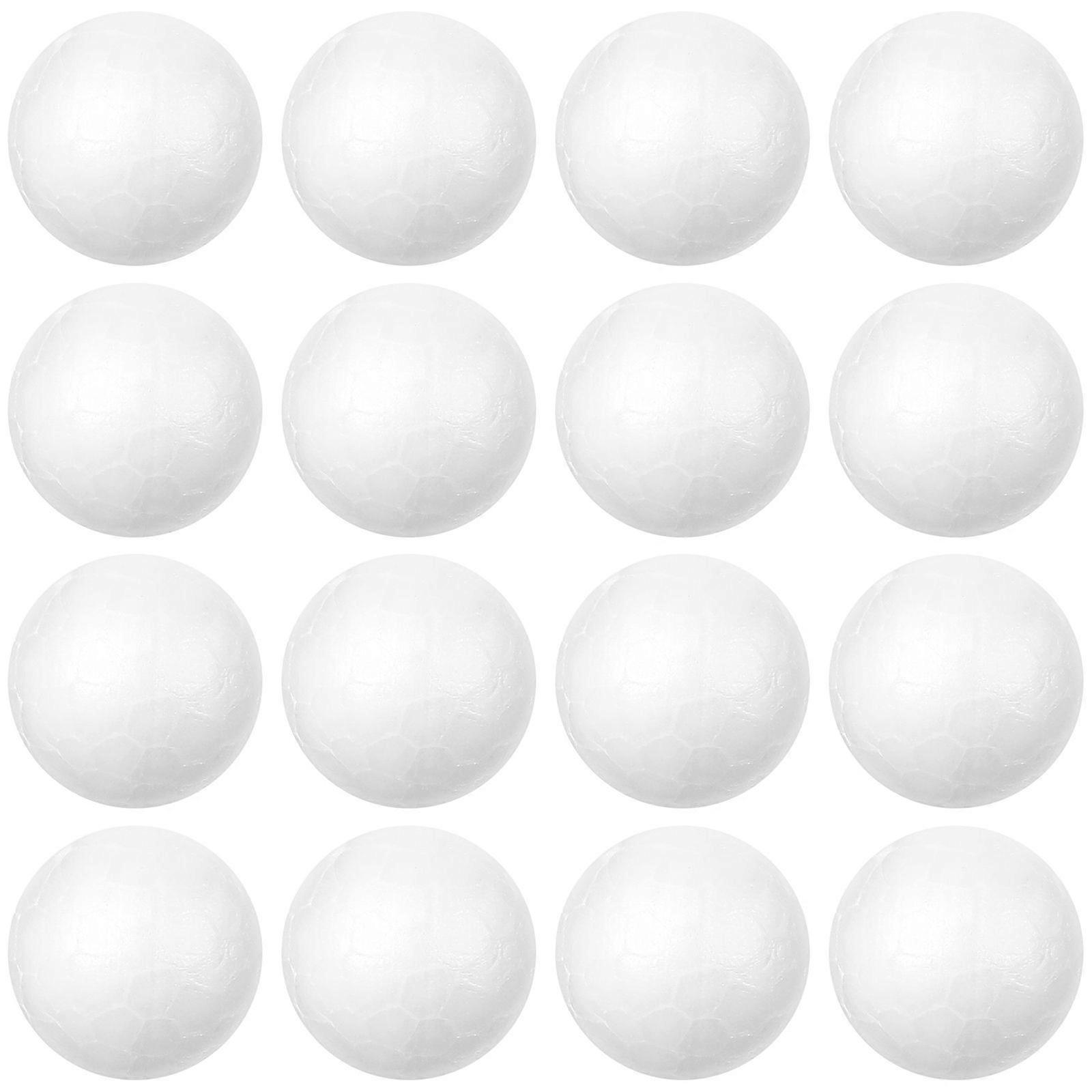200pcs Wedding Decoration Modeling Craft Solid Polystyrene Balls Round Spheres DIY Stuff White (Solid 2cm)