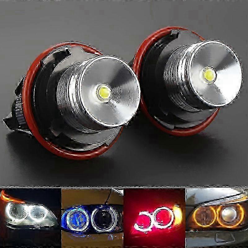 2Pcs 10w CANbus Error Free LED Angel Eyes Marker Lights Bulbs For BMW E39 E53 E60 E61 E63 E64 E65 E66 E87 525i 530i xi 545i M5 Edition 0927