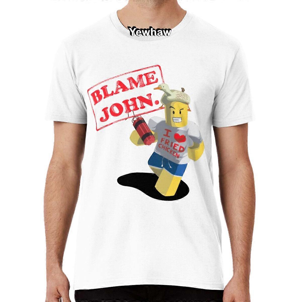 Blame John Meme Roblox T-shirt