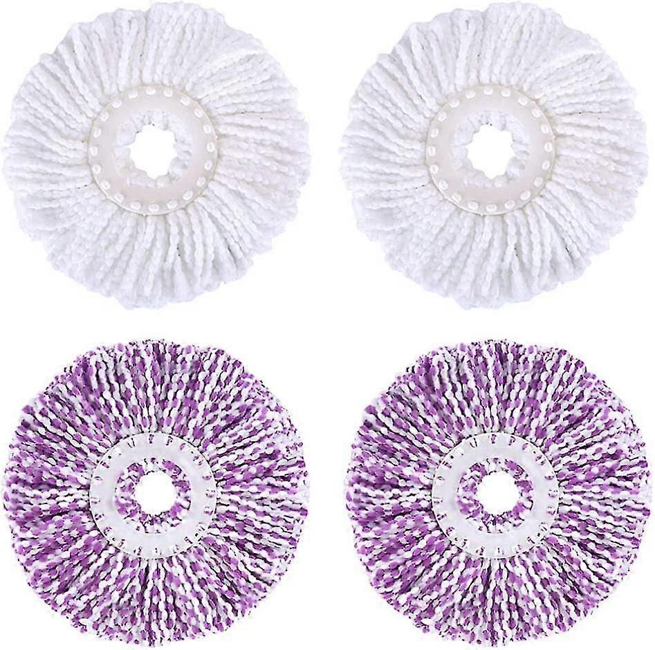 4 Pieces Spin Mop Head Mop Head Mop Heads Microfiber Replacement Mop Head Replacement Mop Head Compatible