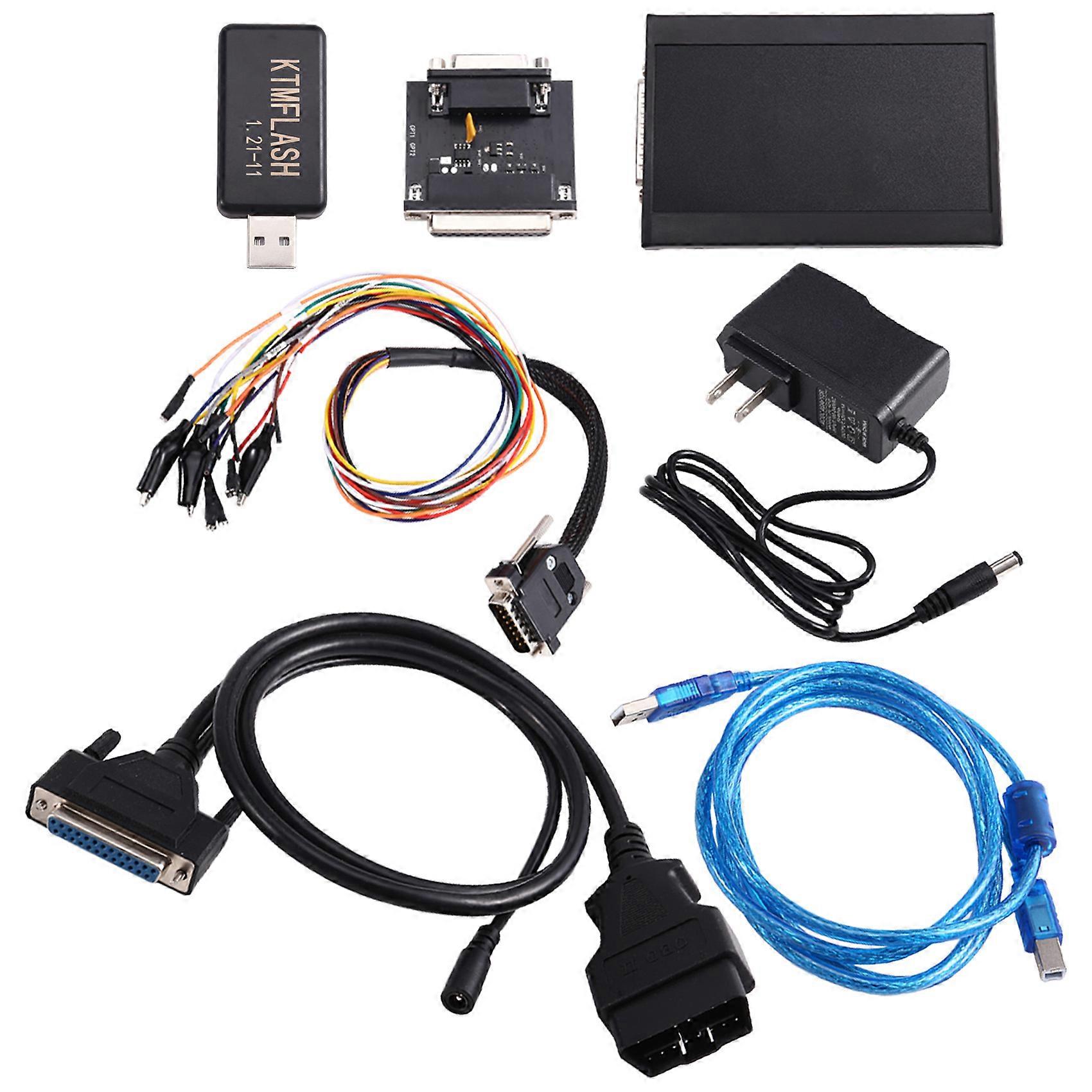 Car ECU Programmer Tool with USB Dongle Read&Write ECU V1.21-11 PCM FLASH Tool US Plug