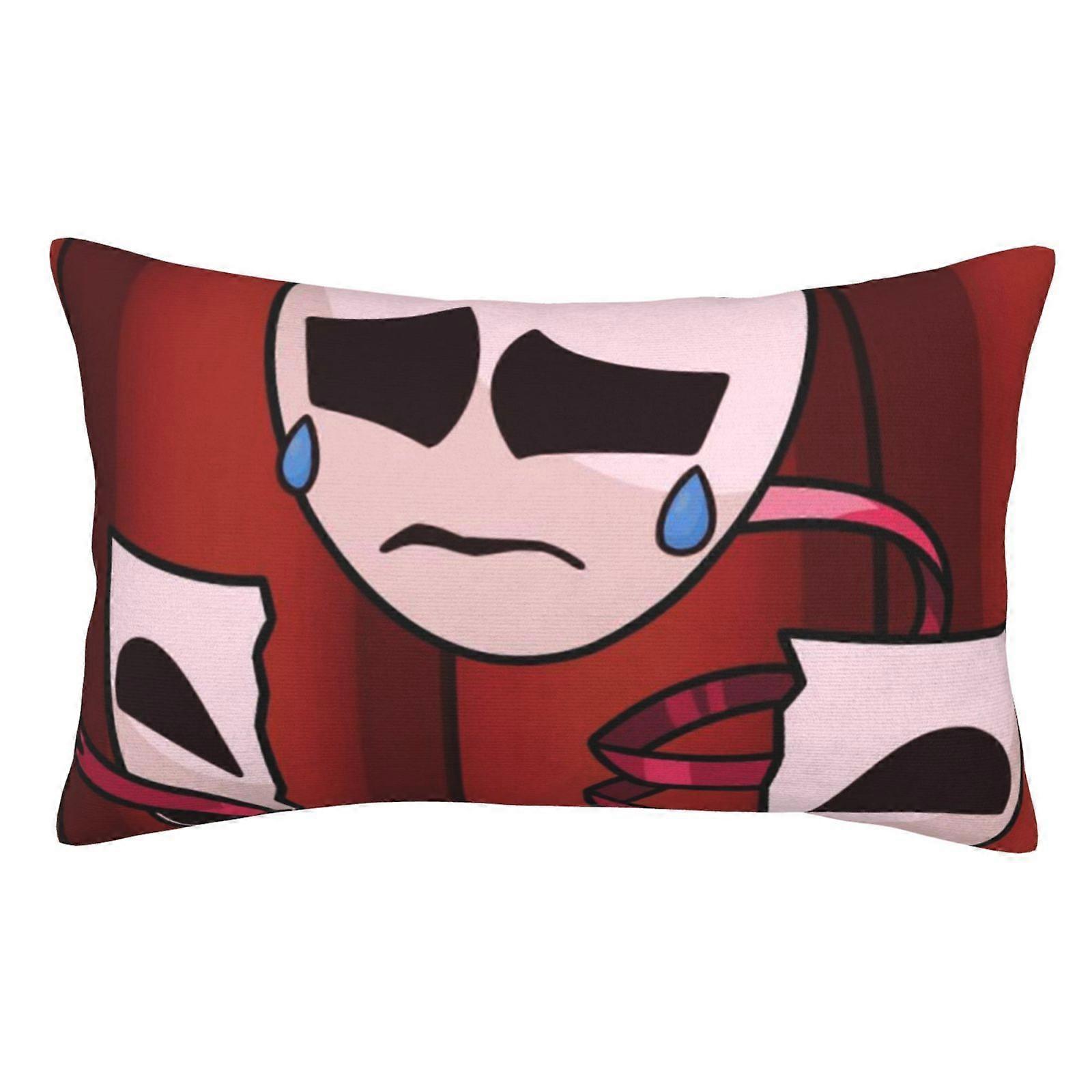 y1467 The Amazing Digital Circus Gangle Smile Cry Pillowcase Cushion Pillow Covers Pillow Case Decor With Hidden Zipper For Bed Sofa Couch Car Dorm Pi