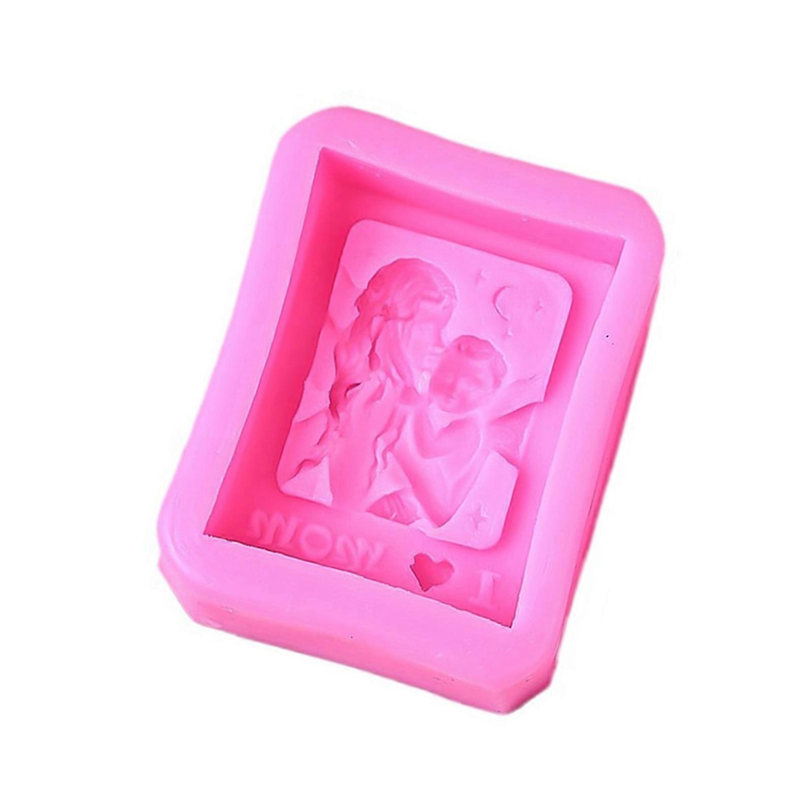 Anyák napi szilikon csokoládéformák, anyák napi szilikon gyertyaformák, szilikon szappanformák epoxi gyertya szappanhoz, többszínű