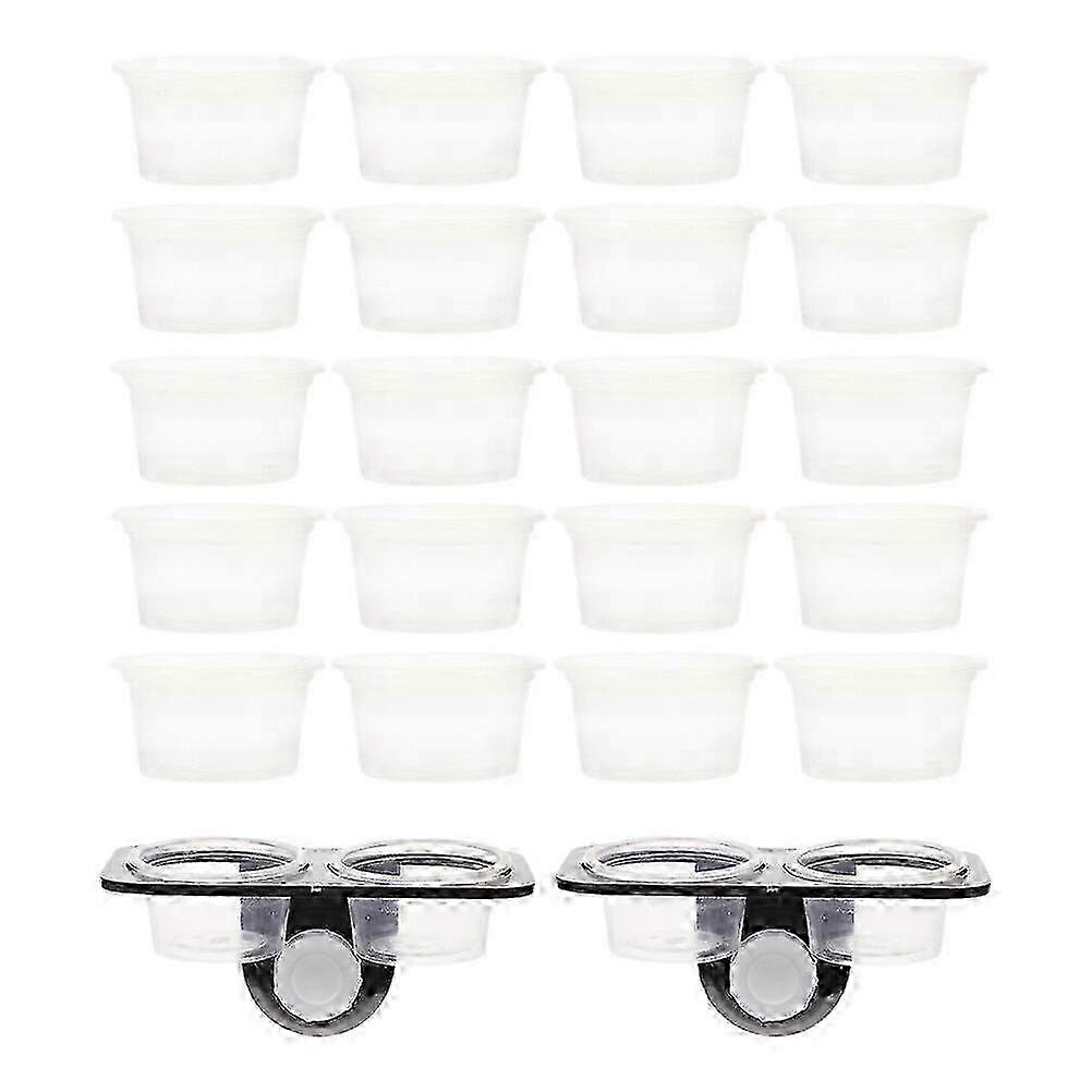 1 Set of Reptile Feeding Ledge with Suction Cup Reptile Water Feeder Reptile Tank Supplies