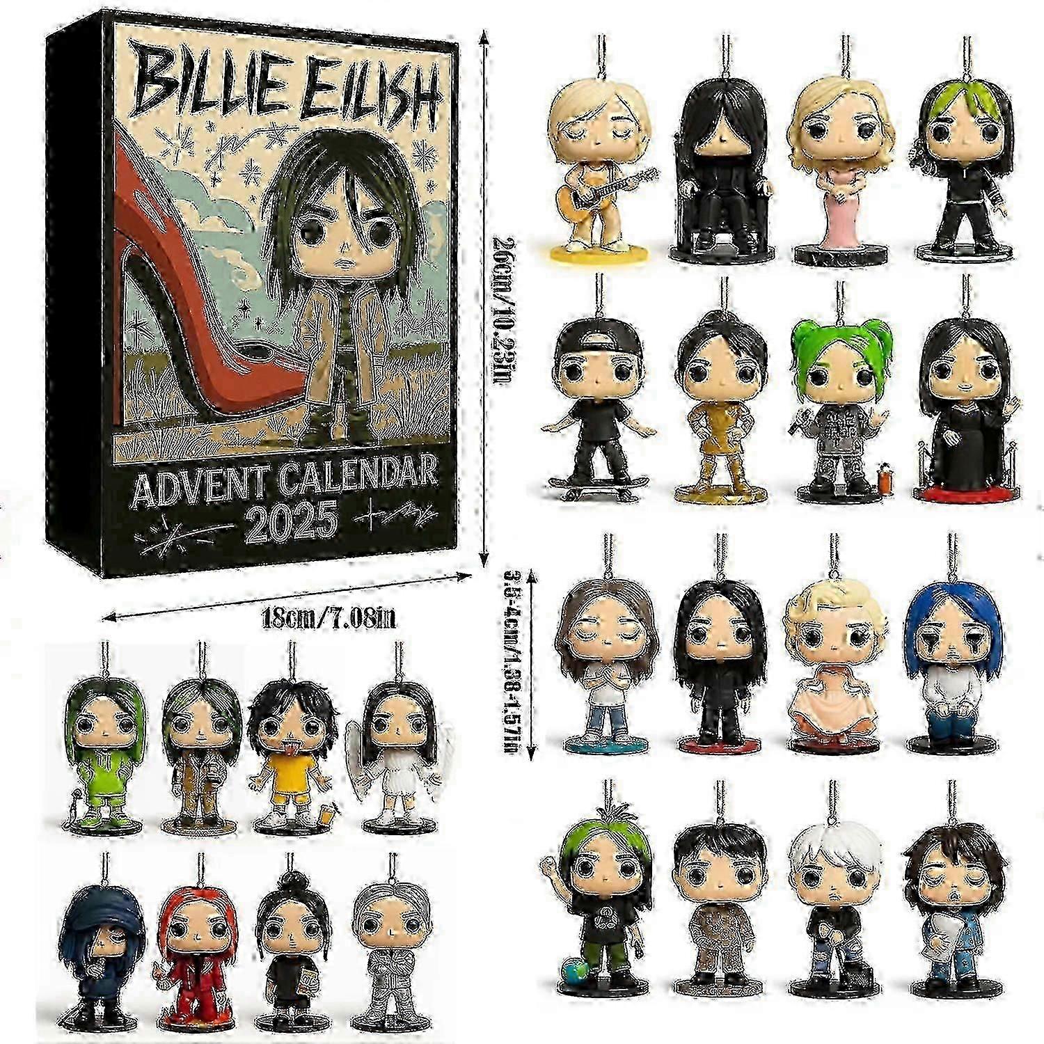 Billie Eilish Advent Calendar Blind Box Χριστουγεννιάτικο δώρο