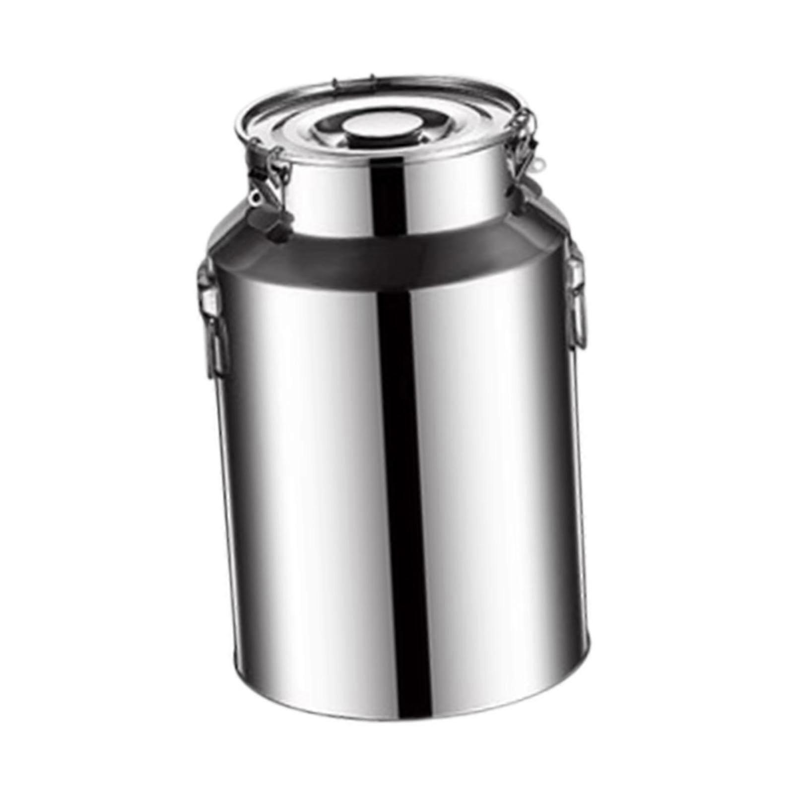 Cereal Container 9L Portable Milk Can with Handle for Tea, Spices, Sugar - Commercial & Household Use