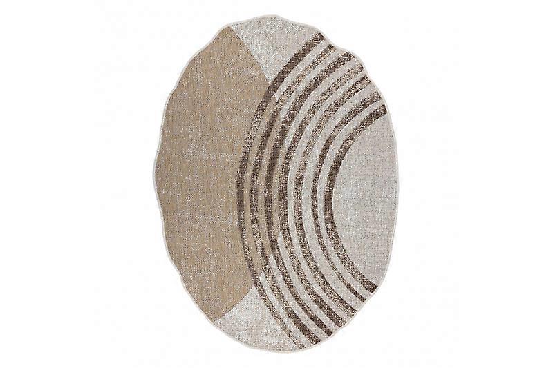 ORGANIC 2767 sisal carpet Geometric ecru / natural – modern irregular shape