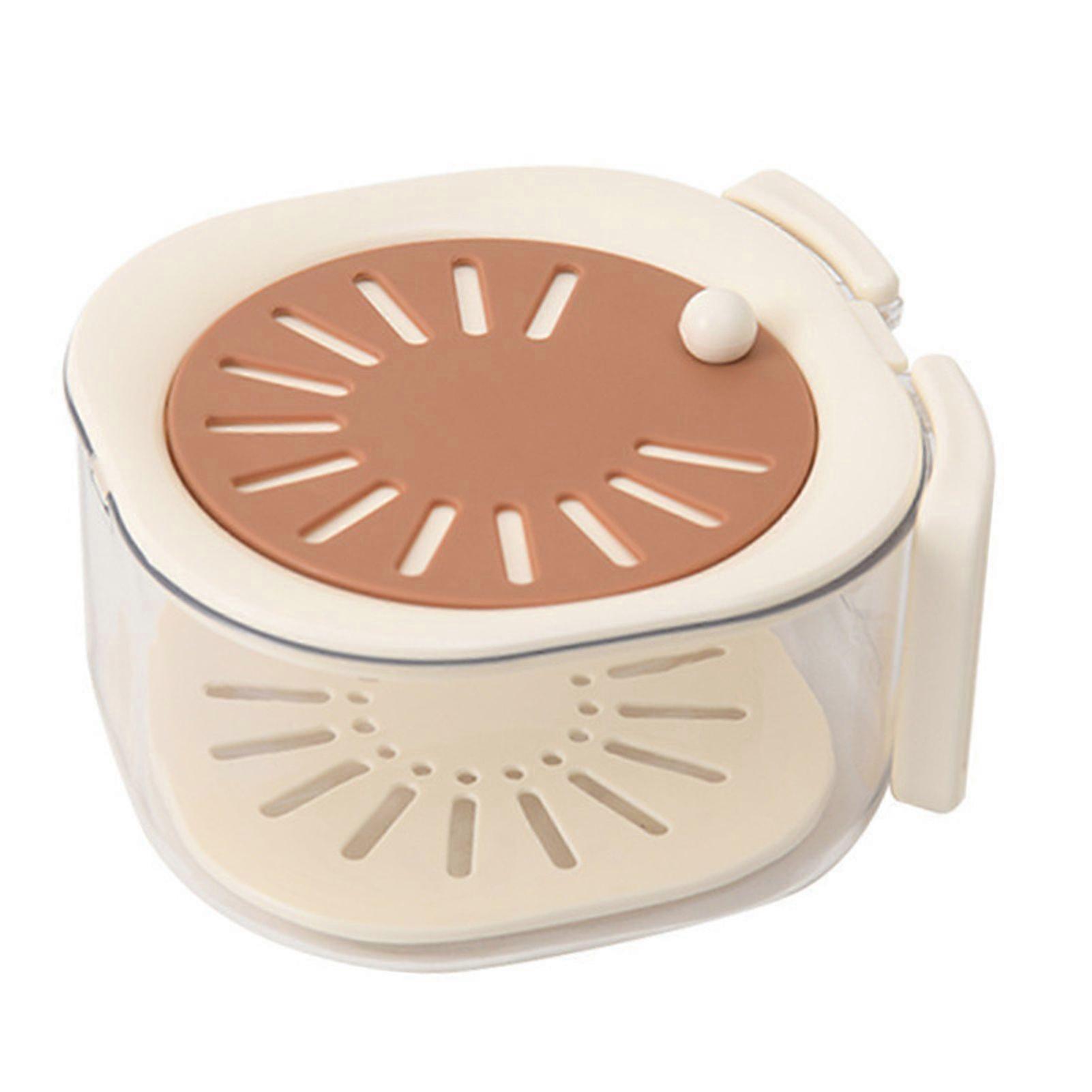 Jikaixiang Drain Basket with Detachable Design Transparent Visible Stackable Multifunctional Drain Box Hollow Net Tray