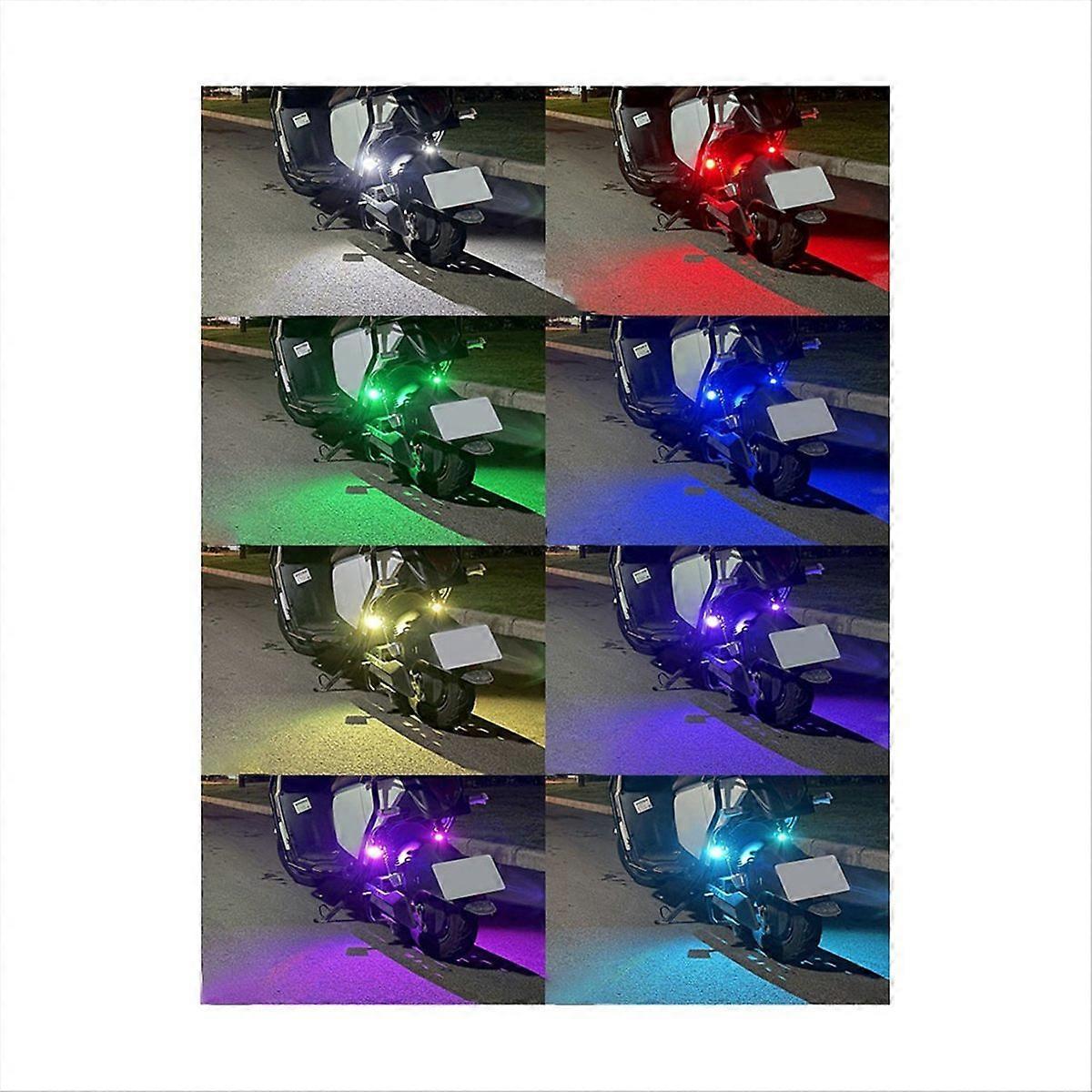 Motorcycle LED Warning Light Universal Mini Signal Light Drone with Controller Strobe Light 8 Color 