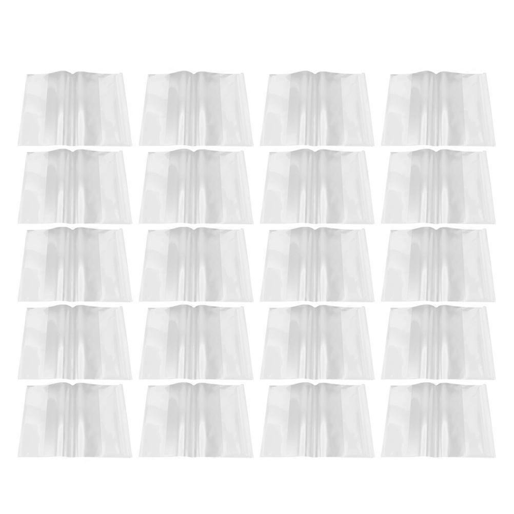 Transparent Book Covers Plastic Protector for Textbooks 20Pcs Clear Sleeve