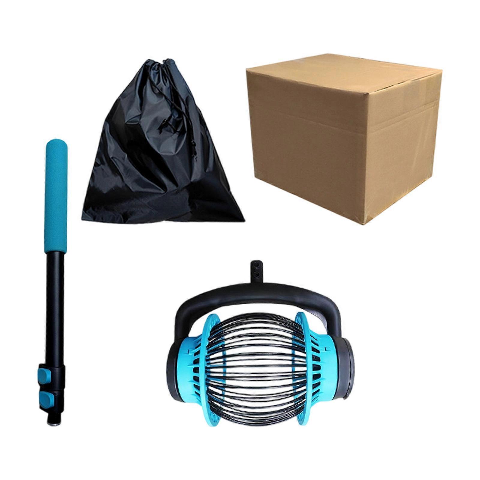 Gardens Rust Proof Adjustable Length Nut Collector Featuring Collapsible Design And High Efficiency Gathering Net System Multicolor