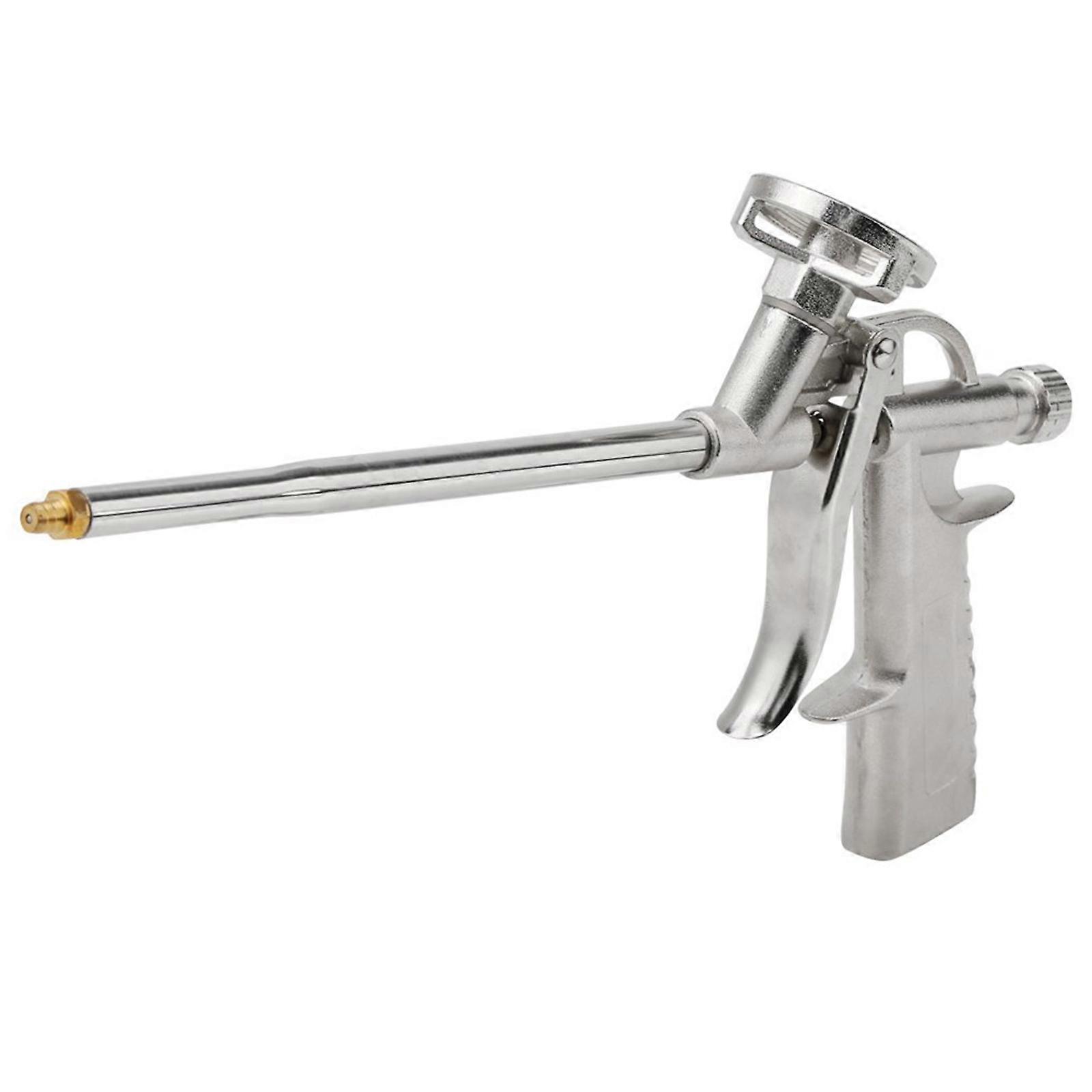 Ergonomic Construction Foams Dispenser Tool Gaps Sealing Handle Build for Extended Use in Sealing Cracks & Cavities  Silver