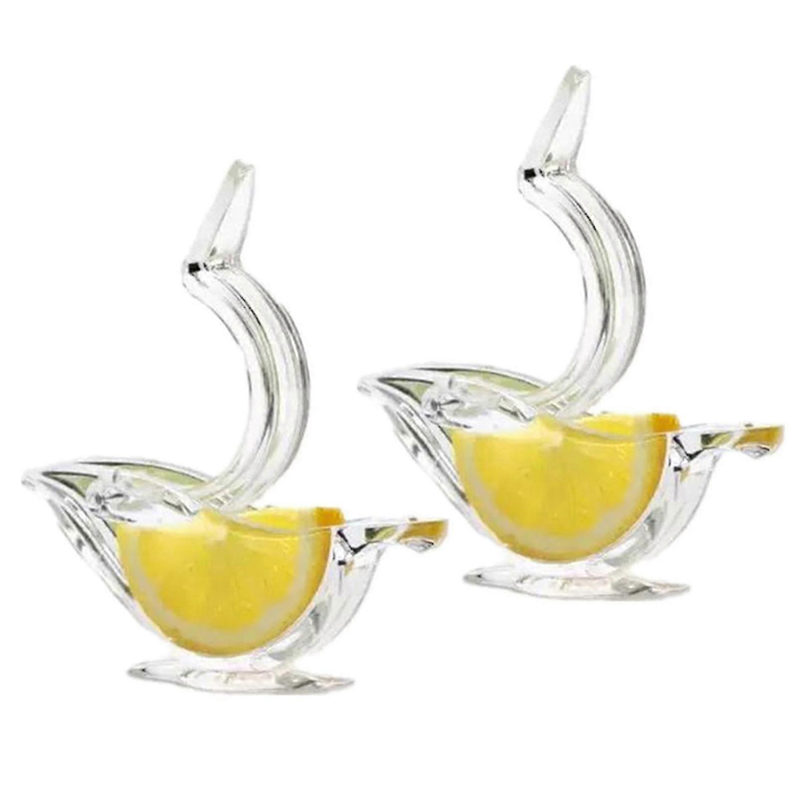 Lemon Juicer Clip Acrylic Manual Lemon Slice Squeezer Convenient Transparent Fruit Juicer For Home