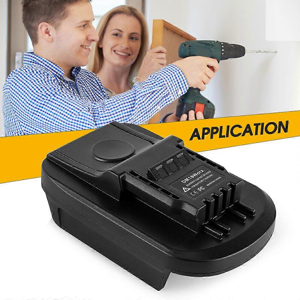 Converter Adapter for Dewalt for Milwaukee 18V Li-ion Battery to for Worx 4-PIN