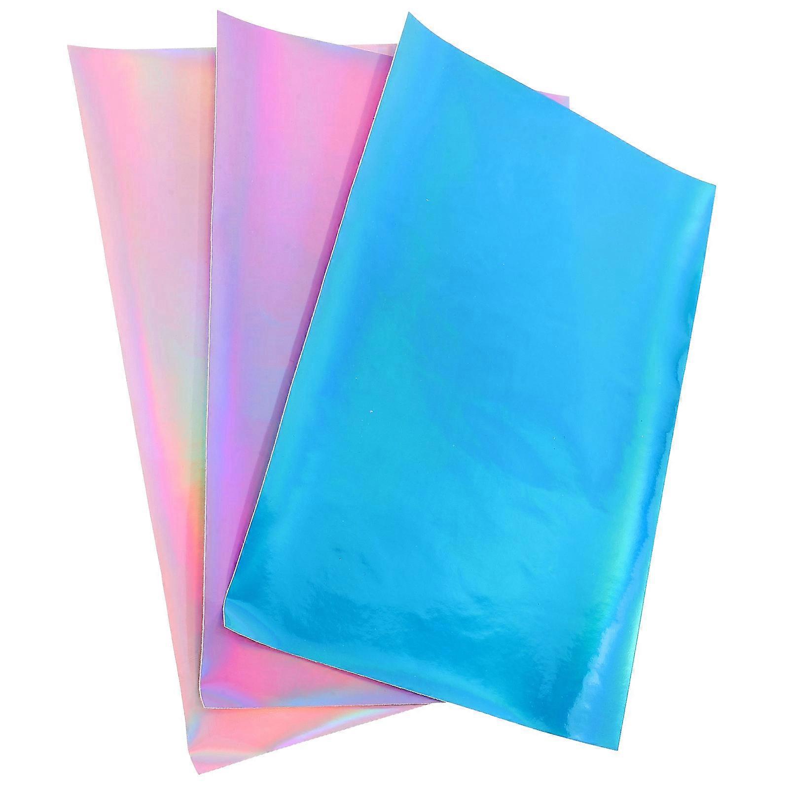 Mirror PU Faux Sheets for DIY 3 Sheets Bag and Bow Making