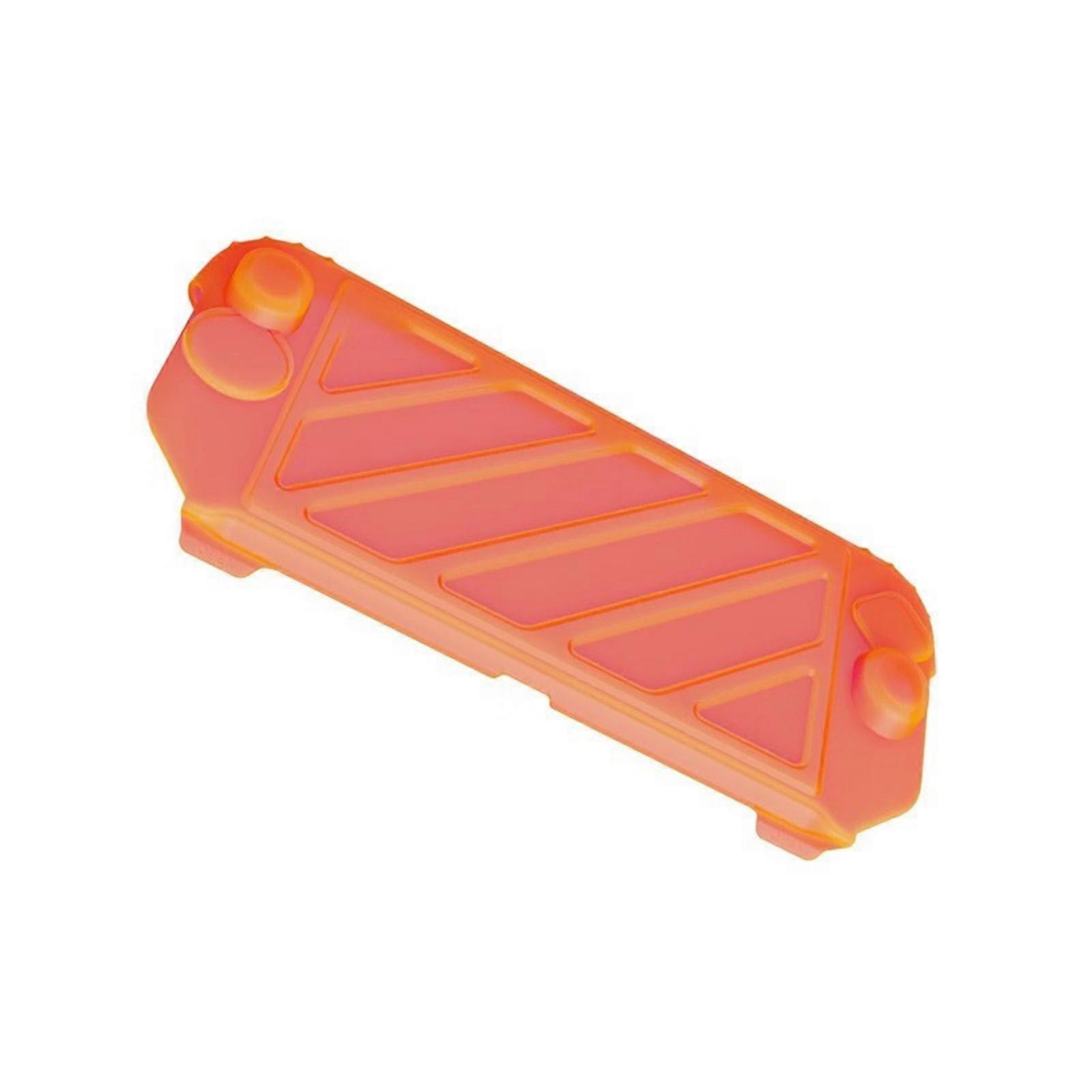Silicone Protective Face Cover Handheld Gaming Device Secure Charging Port Access & Heat Dissipation Ventilation Design  Orange