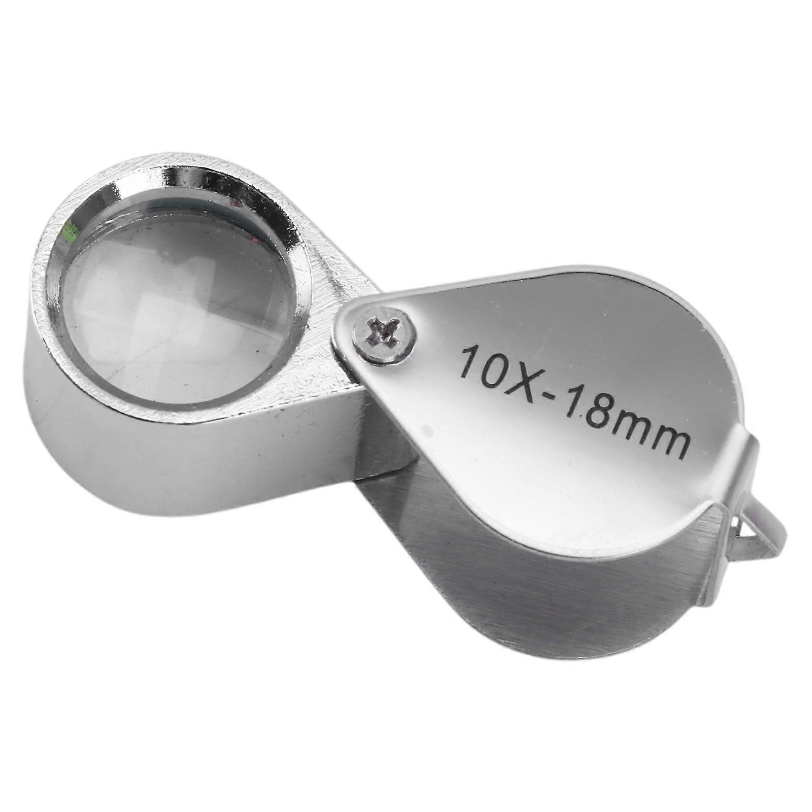 10X 20X Handheld Magnifying Glass Magnifier for Magazine Reading Hobbies Mini Jeweler Eye Jewelry Loupe Loop Durable Multicolor