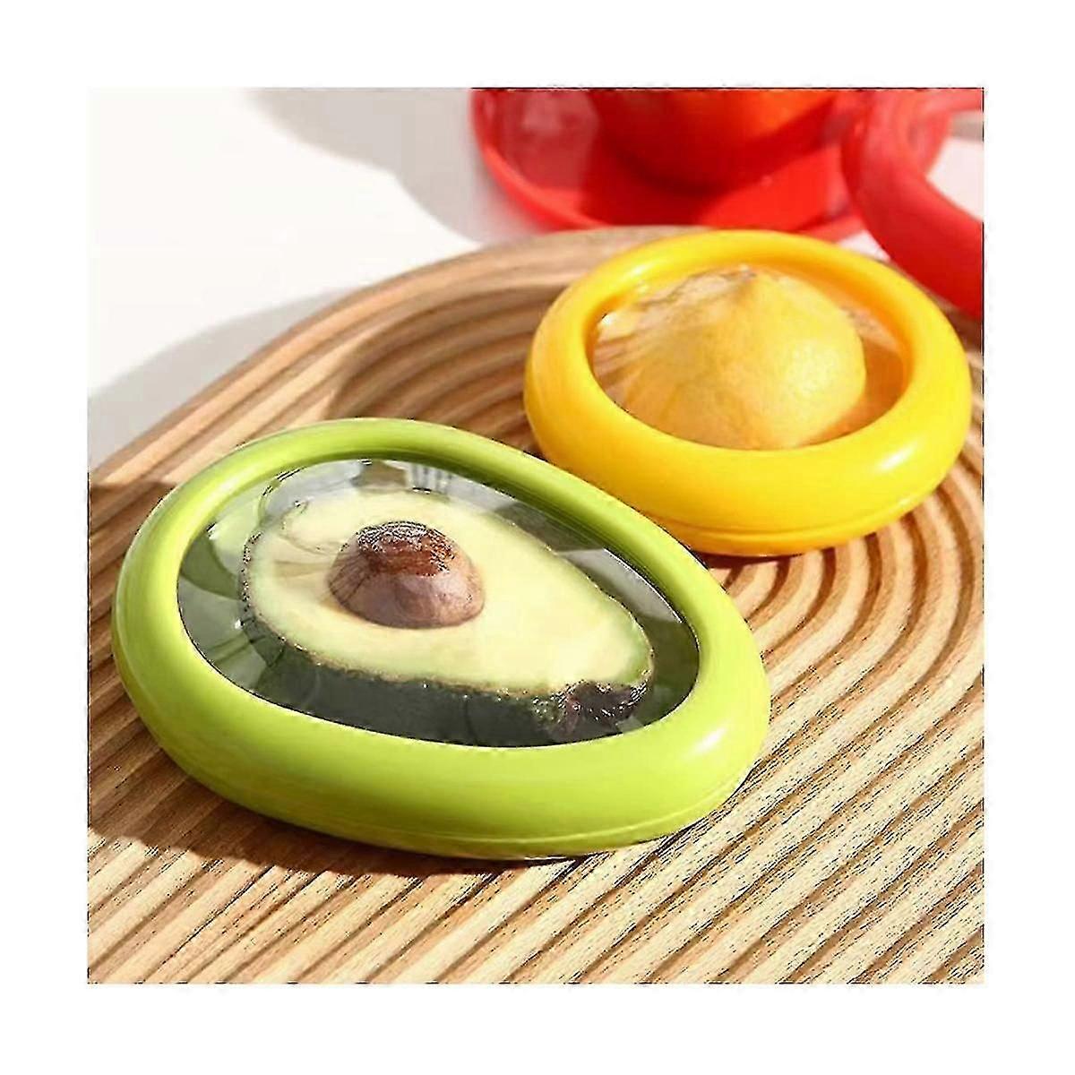 Fruit And Vegetable Storage Containers Set For Avocado Onion Lemon Tomato Saver And Storage Keeper