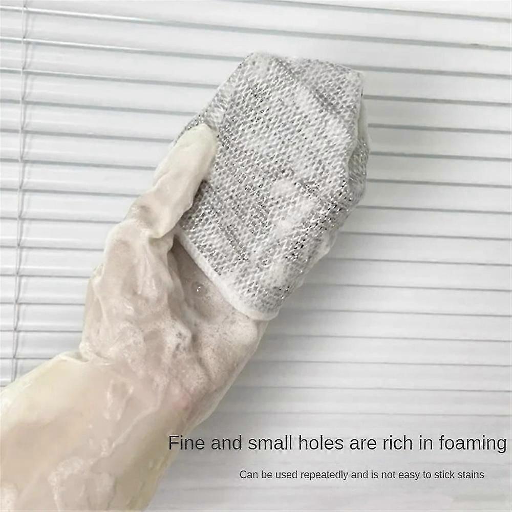 Silver Dish Cloth Effective Cleaning Clean Silver Wire Kitchen Multifunction