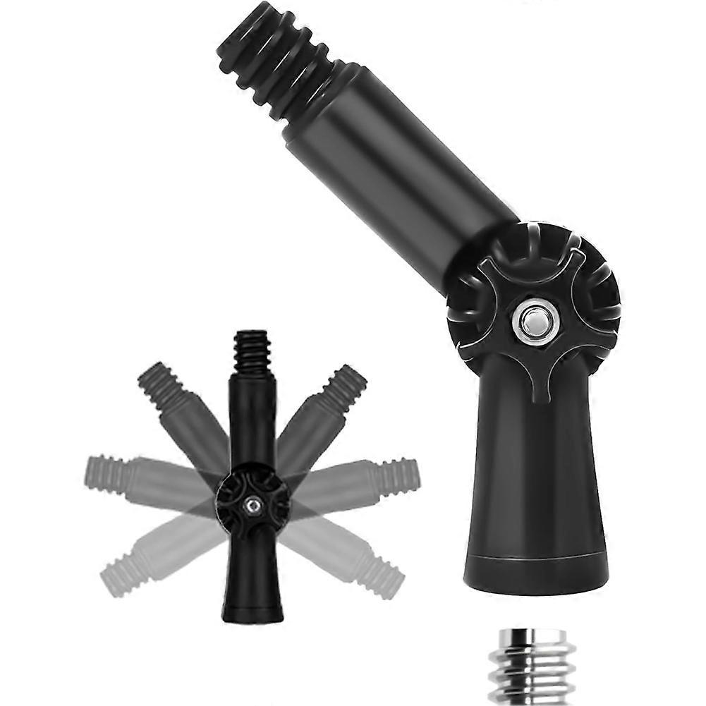 Universal Joint Angle Adaptor for Telescoping Extension Pole, (Head Only, No Pole) for Window Cleaning, Gutter Cleaning