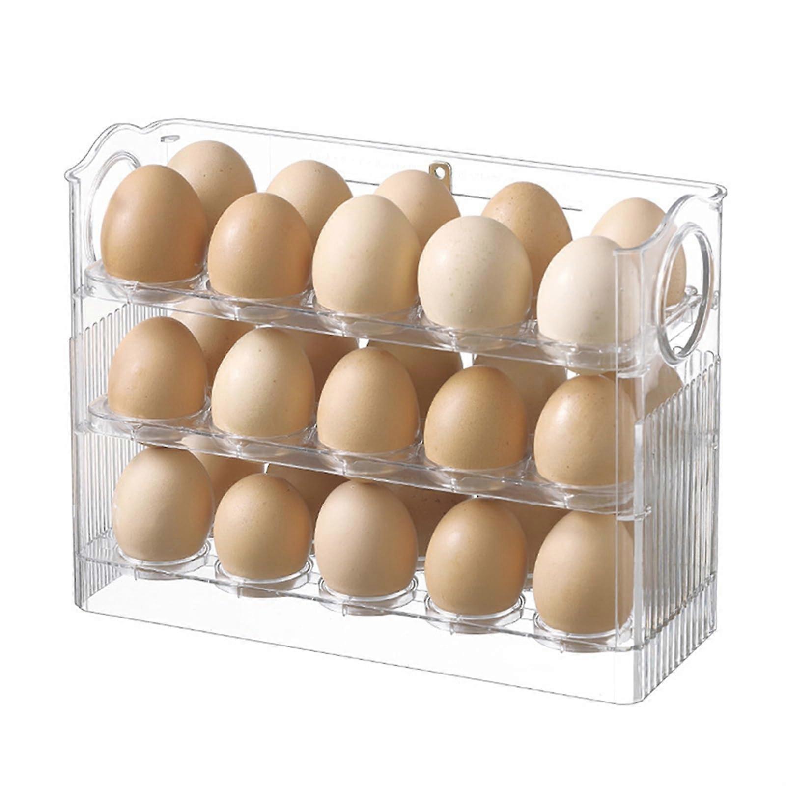Egg Storage Box For Refrigerator Egg Storage Rack Holder Egg Organizer Tray Keeps Eggs Fresh