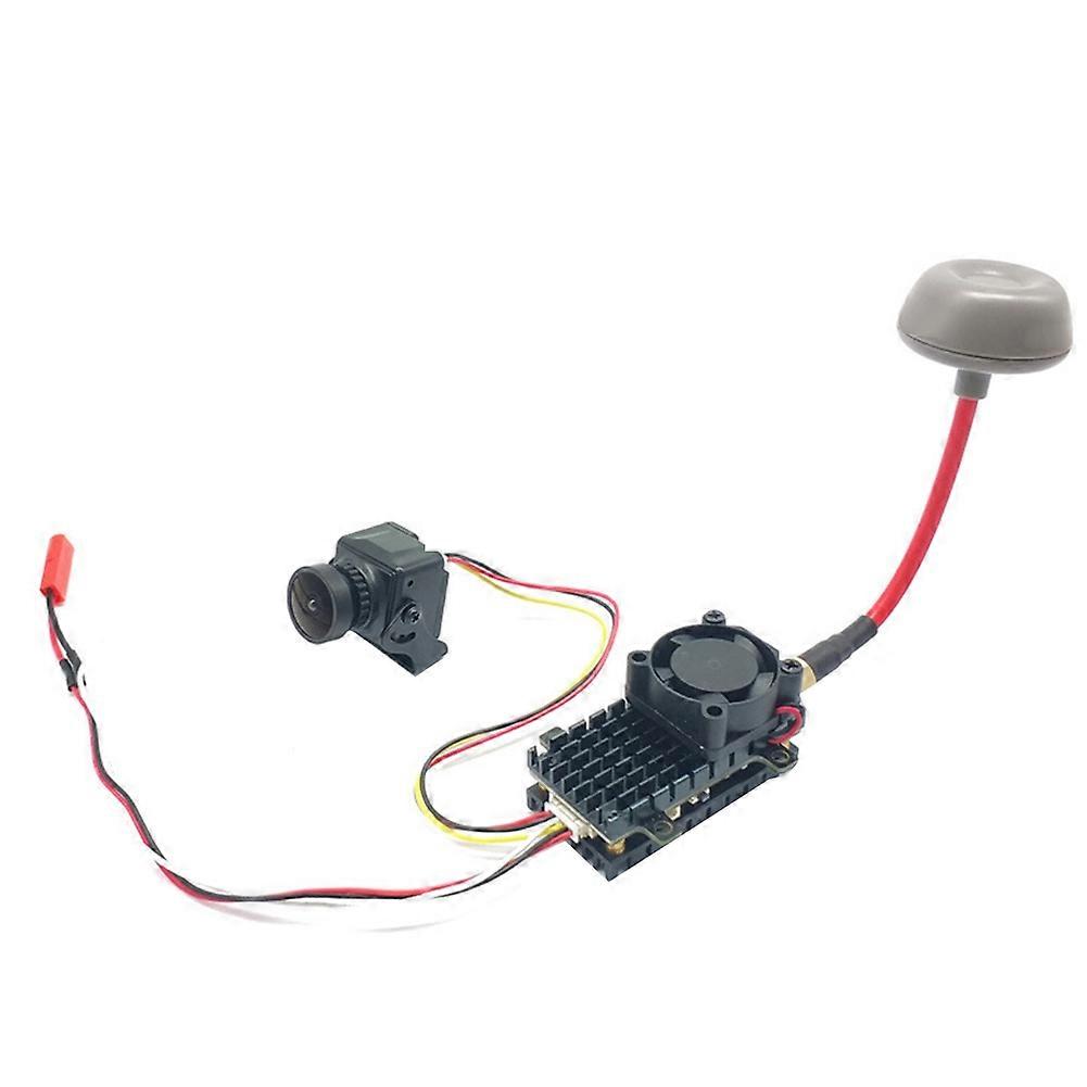 5.8Ghz 2W FPV VTX Transmitter+CMOS 1200TVL Cam+FPV Antenna 2000MW 48CH Audio Video Transmitter for FPV Long Range Drone