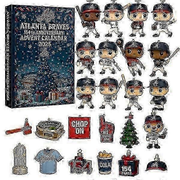 Major League Baseball Team Commemorative Christmas Blind Box Countdown to the Advent Christmas Tree Decoration