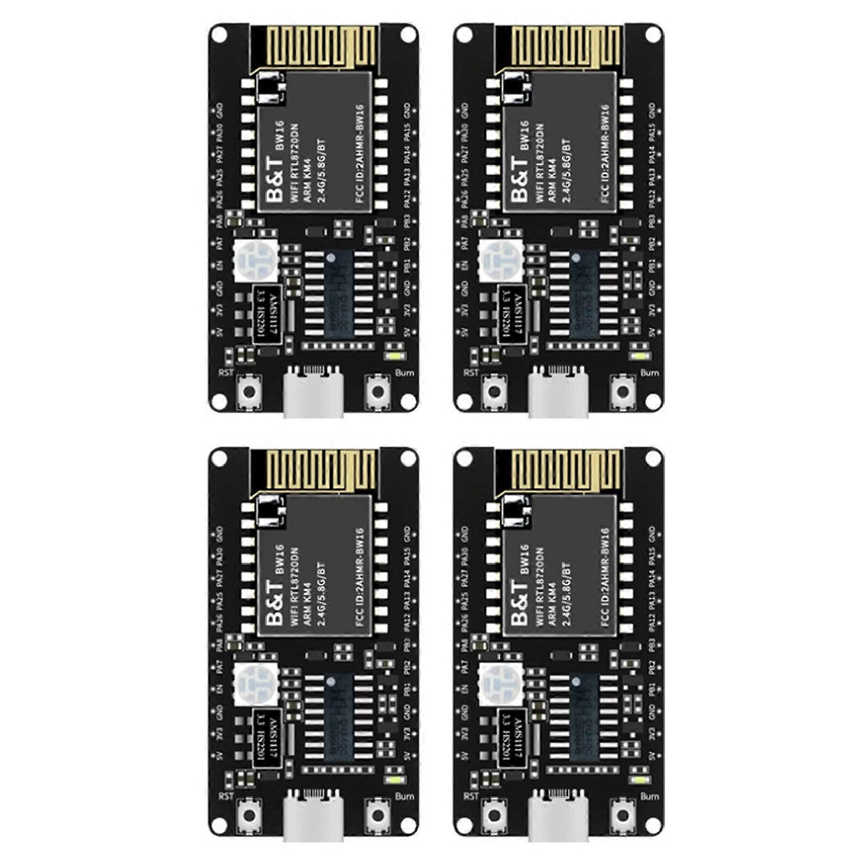 4X BW16-Kit Development Board RTL8720DN Dual-Band Wi-Fi Low-Power Bluetooth BLE Module Type-C Interface