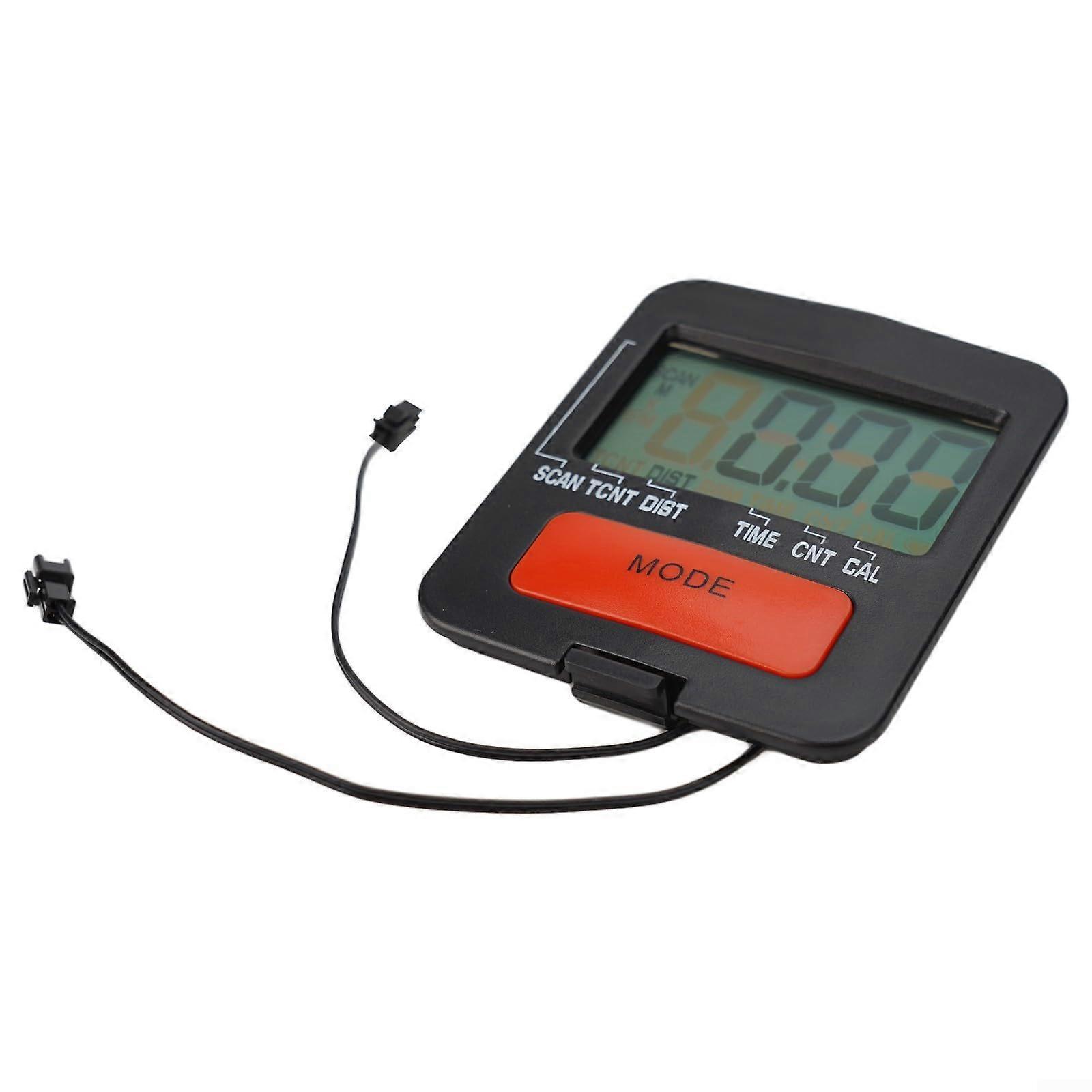 Multifunctional Rowing Machine Counter Speedometer LCD Display Counter Monitor Gym Replacement Monitor Easy to Use Multicolor