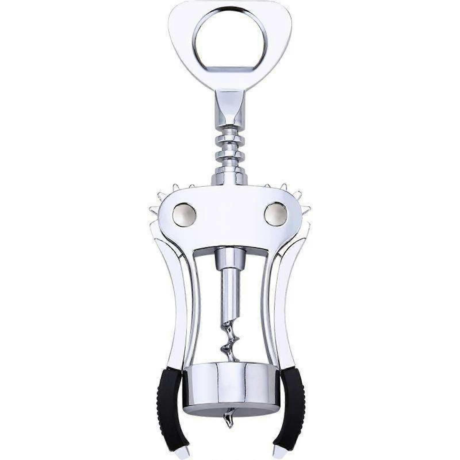 Wine and Beer Bottle Opener with Foil Cutter TShape Corkscrew for Home Bar Party