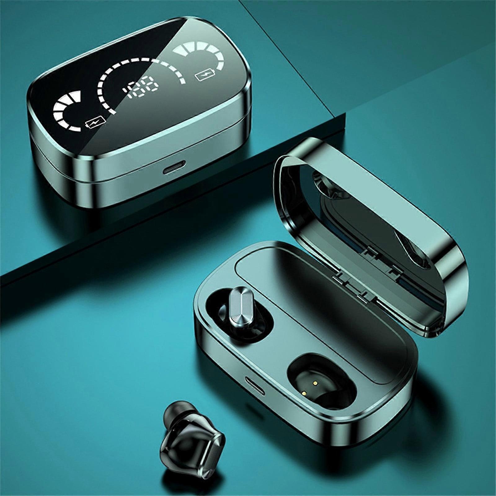 VALSEEL Wireless Bluetooth Earbuds, 2-in-1 Mirror Charging Case with Digital Display, Bluetooth 5.3, Hi-Fi, 3500mAh, IPX5