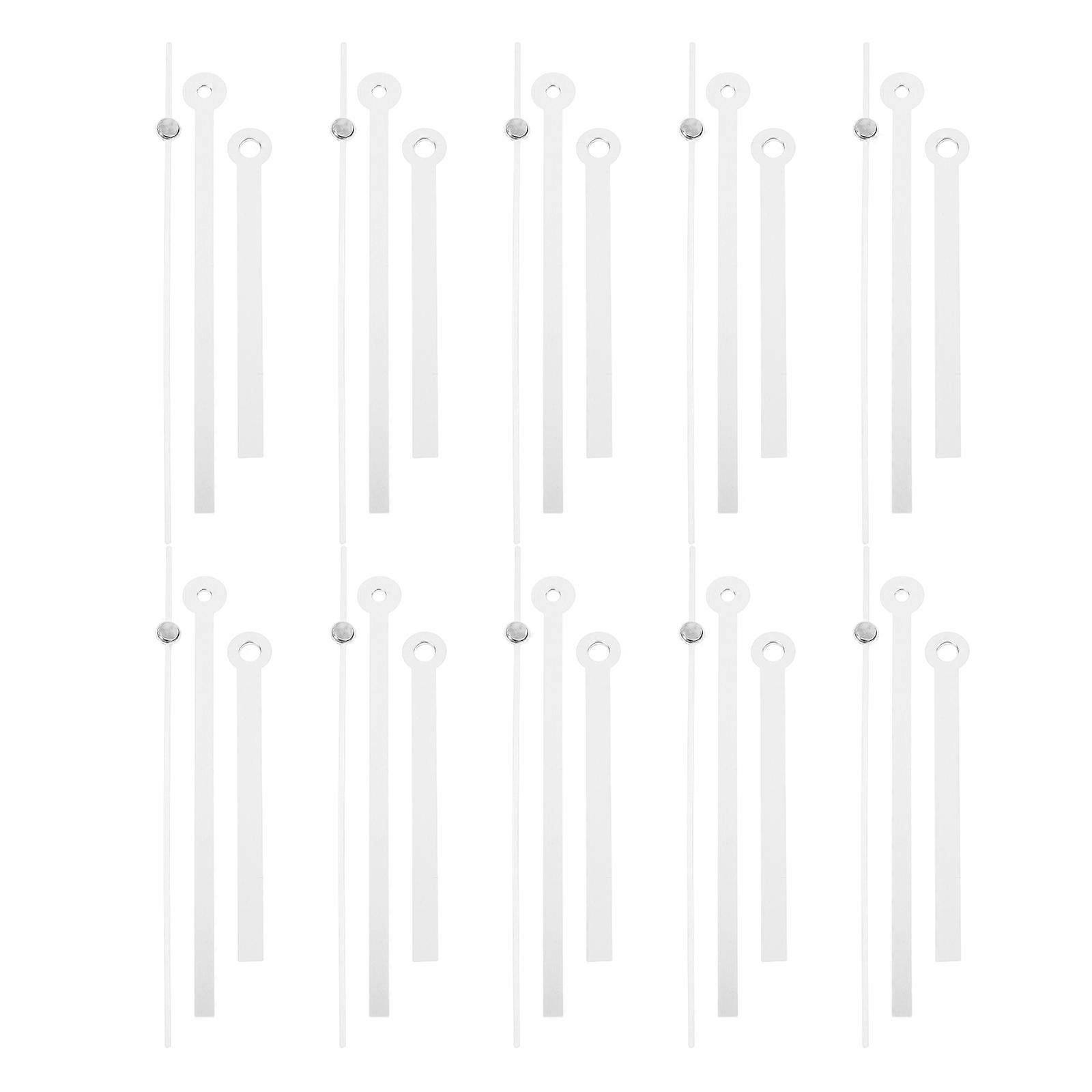 Decorative Metal Clock Hands Plastic Clock Pointers for Craft 10Sets