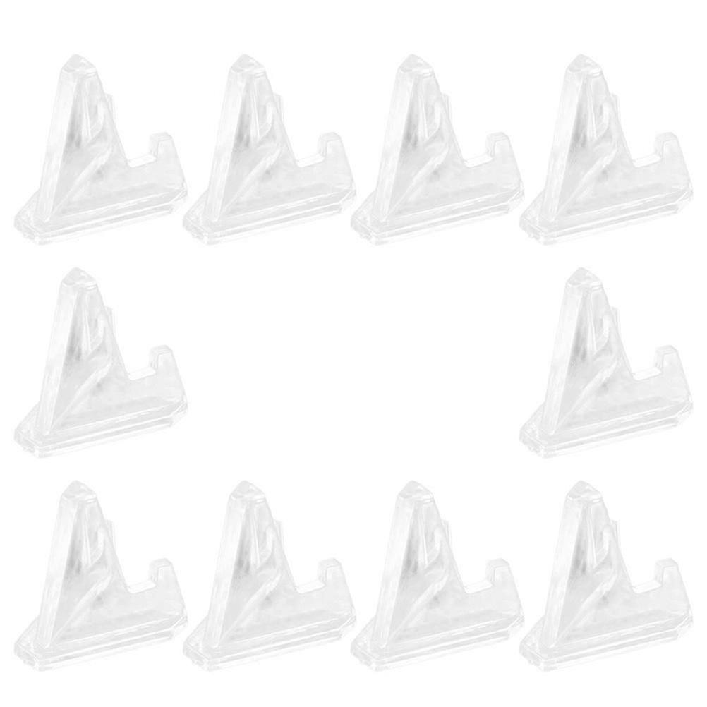 10Pack Coin Collection Display Holders For Miniatures Simple Design Acrylic 3.6X3.6CM Stands