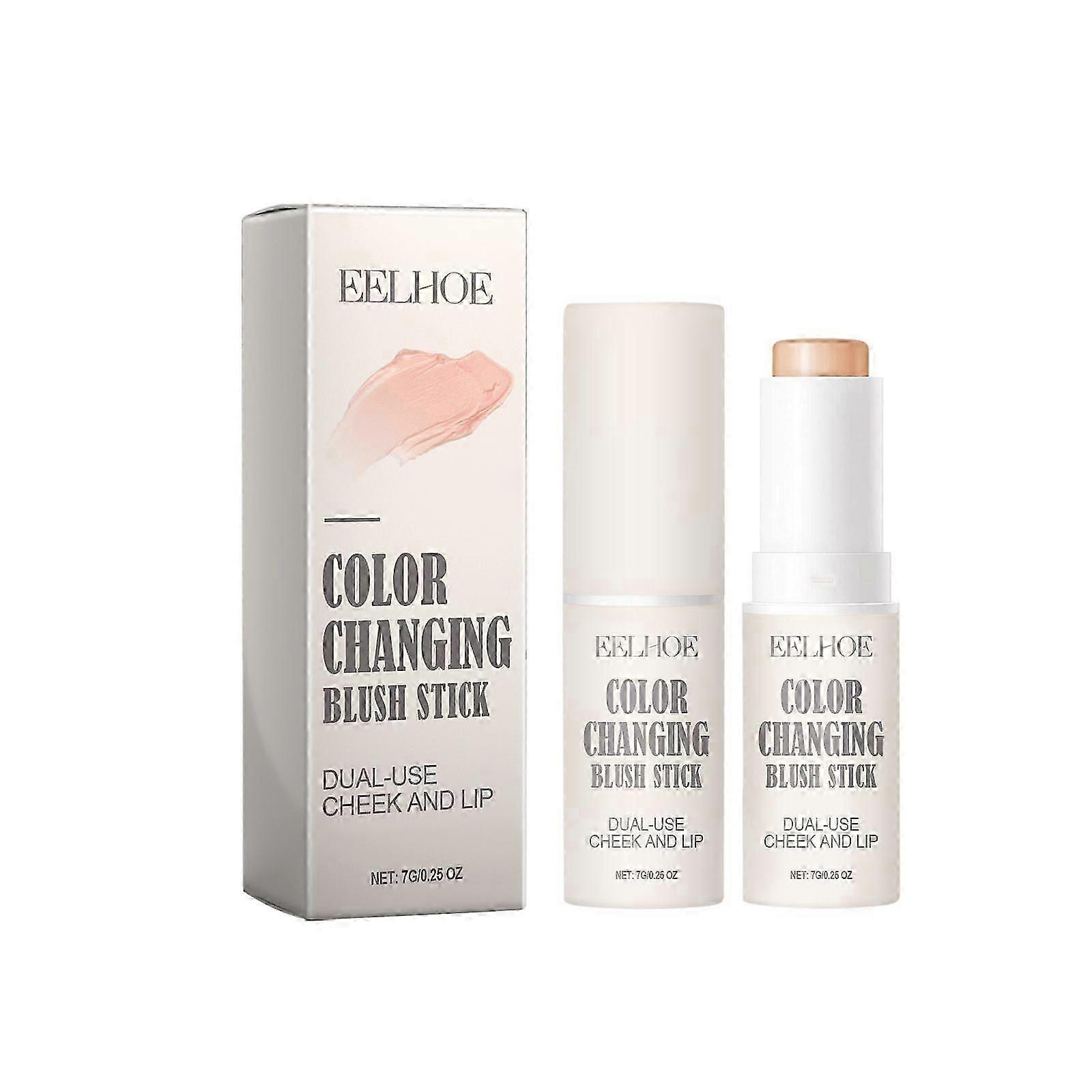 Eelhoe Temperature-Changing Blush Stick Lightweight Natural Transparent Three-Dimensional Repair Uniform Skin Color Lip And Cheek Dual-Use Makeup Stic