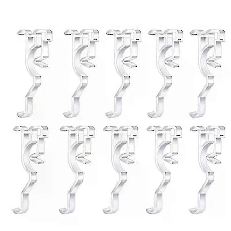 Horizontal Blind Clips 25 Inch 10Pcs Plastic Clear Valance Retainer Clip