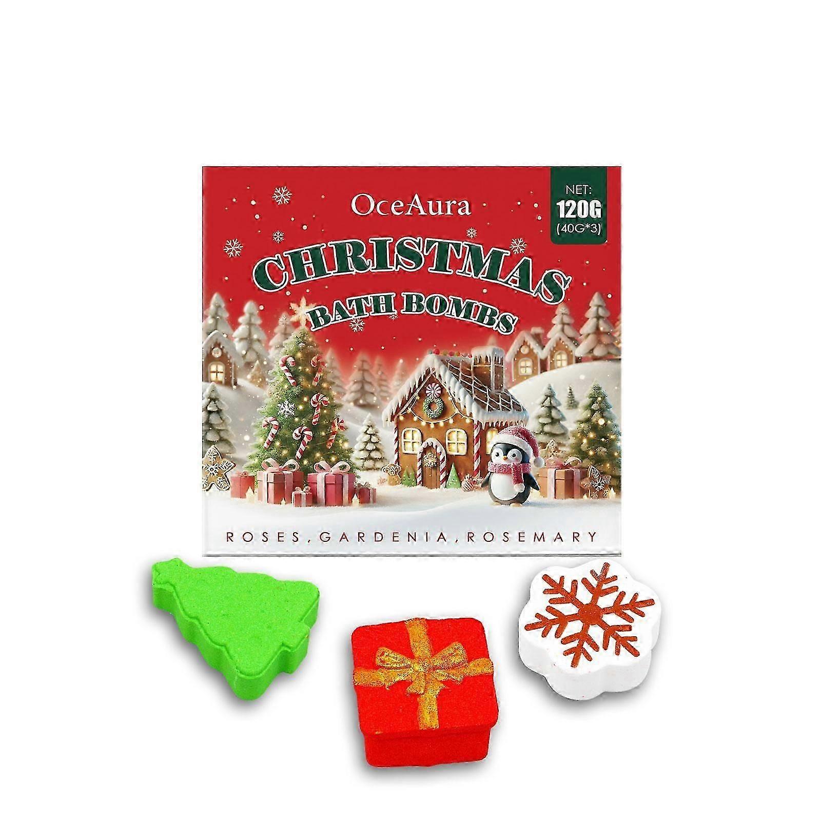 Indulge in a soothing bath withChristmas Bath Ball Set