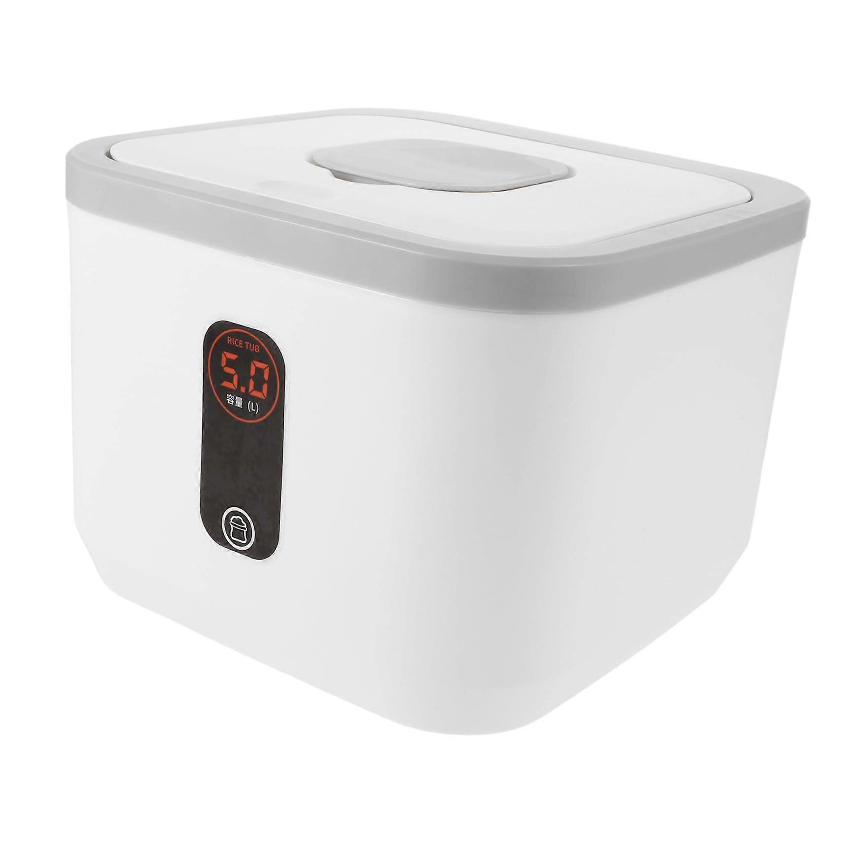 Rice Storage Container Airtight Flour Container Large Capacity Bin with Transparent EasyView Body