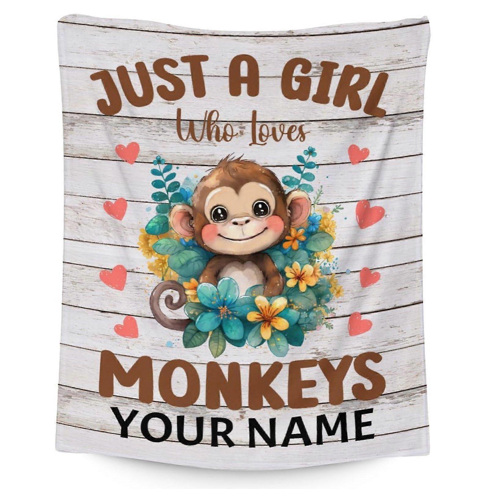 Twin Size Flannel Blanket 60x80 with Custom Name Printing, Soft Fuzzy Couch and Bed Throw