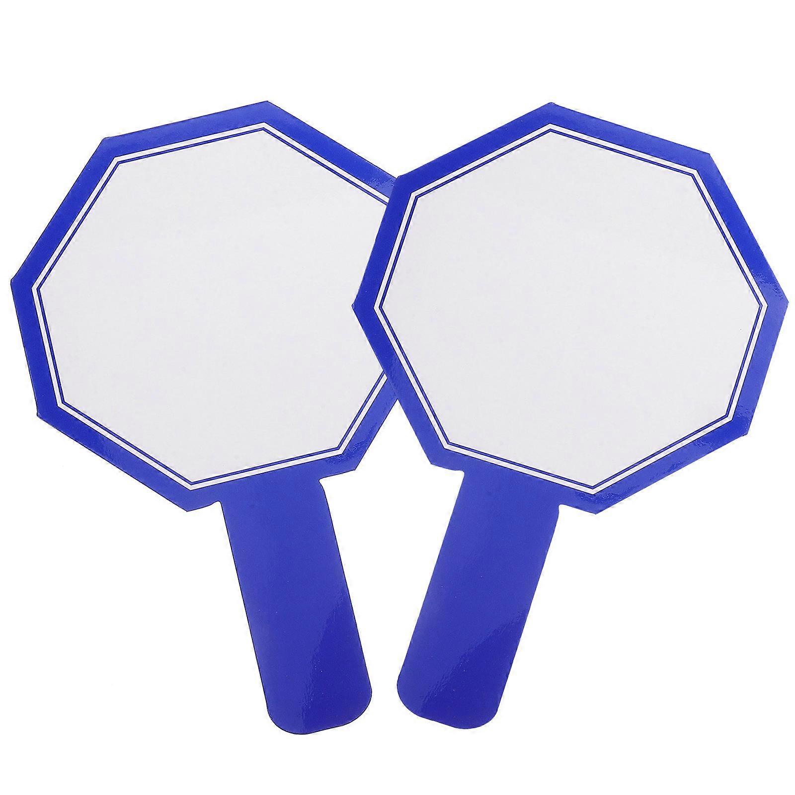 Dry Erase Answer Paddles Handheld Whiteboards for Voting 2Pcs Classroom Scoreboards