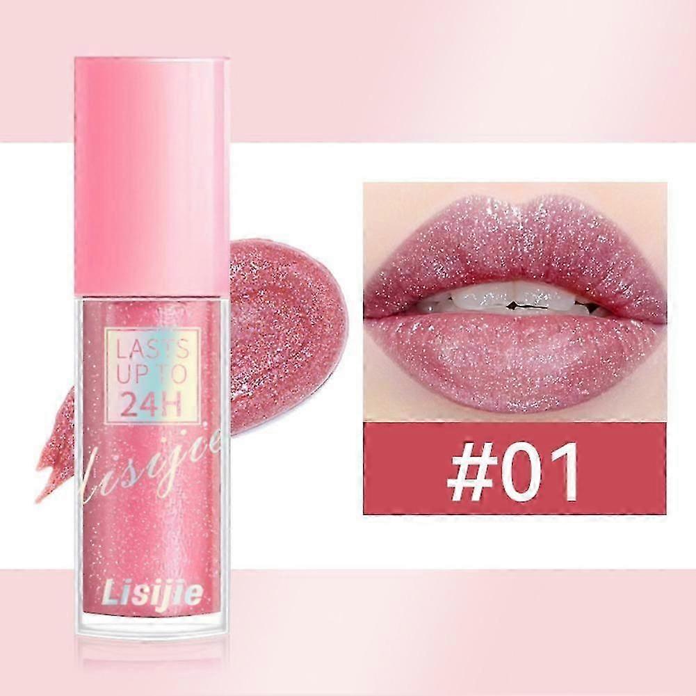3.5ml Shimmery Hydrating Lip Gloss with Eco-Friendly Glitter for a Volumized 3D Lip Look Comfortable Wear and Moisturizing Essence