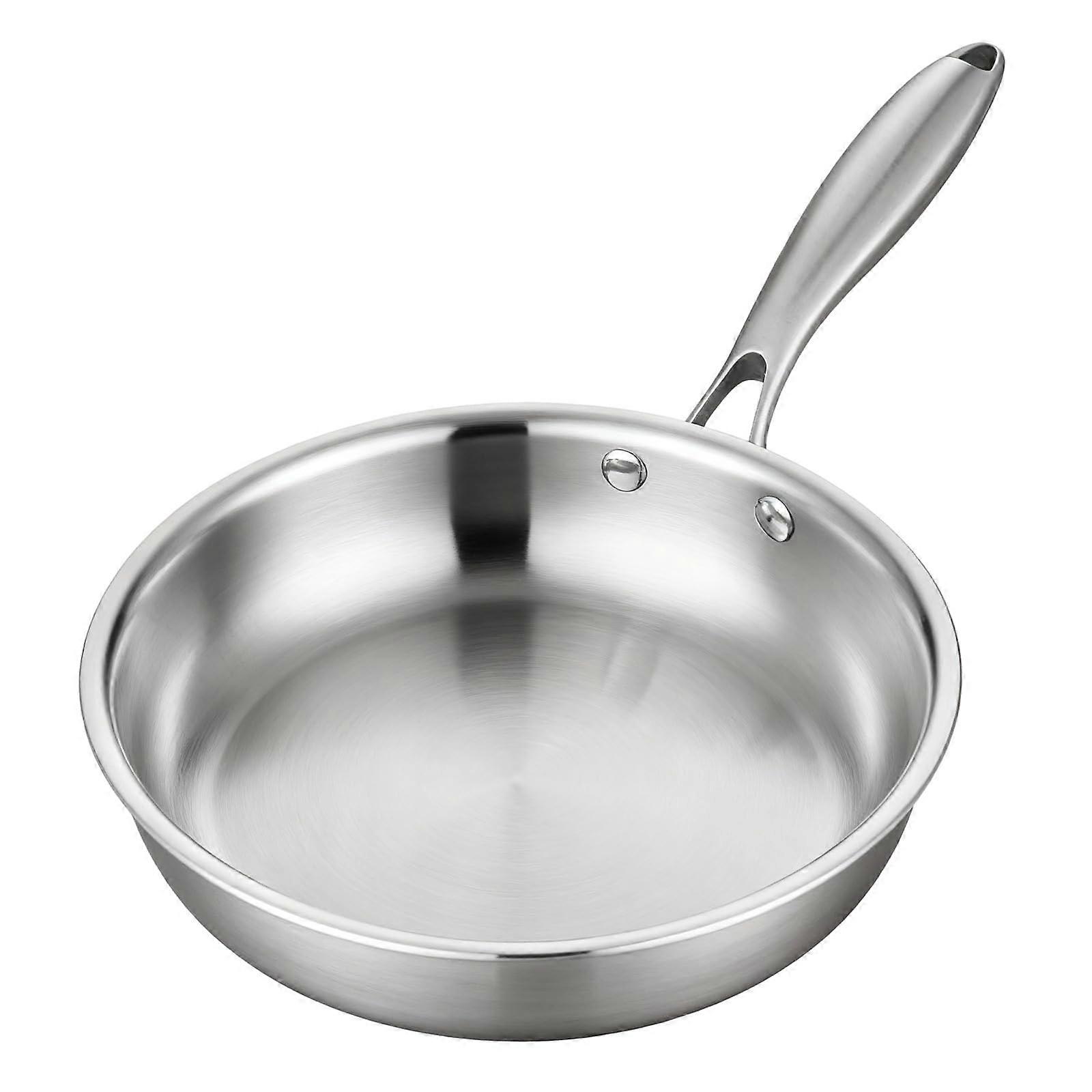 28cm Stainless Steel Nonstick Frying Pan with Even Heat Distribution for Induction and Gas Stoves