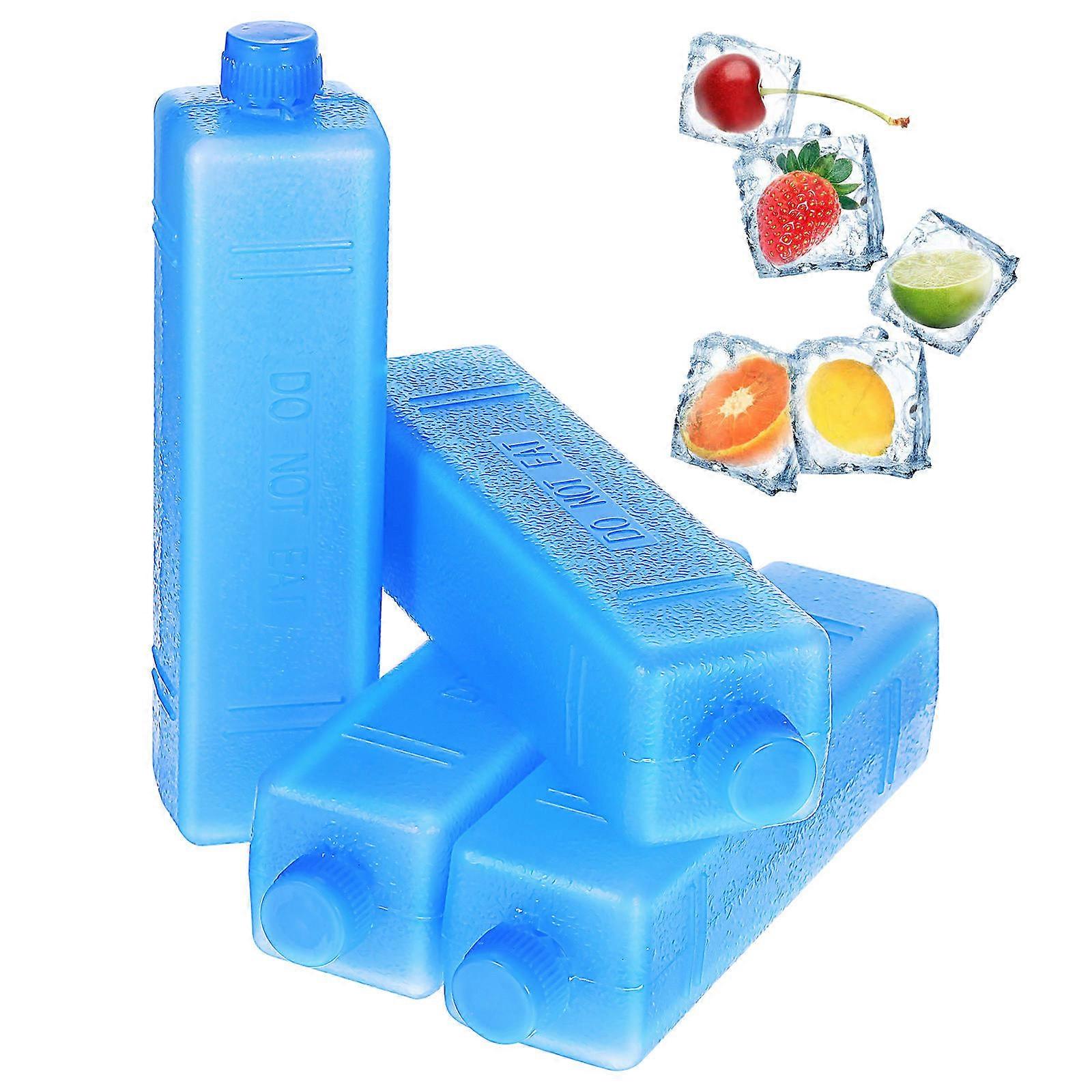 Reusable Ice Packs for Coolers 4Pcs for Extended Cold Chain Cooling