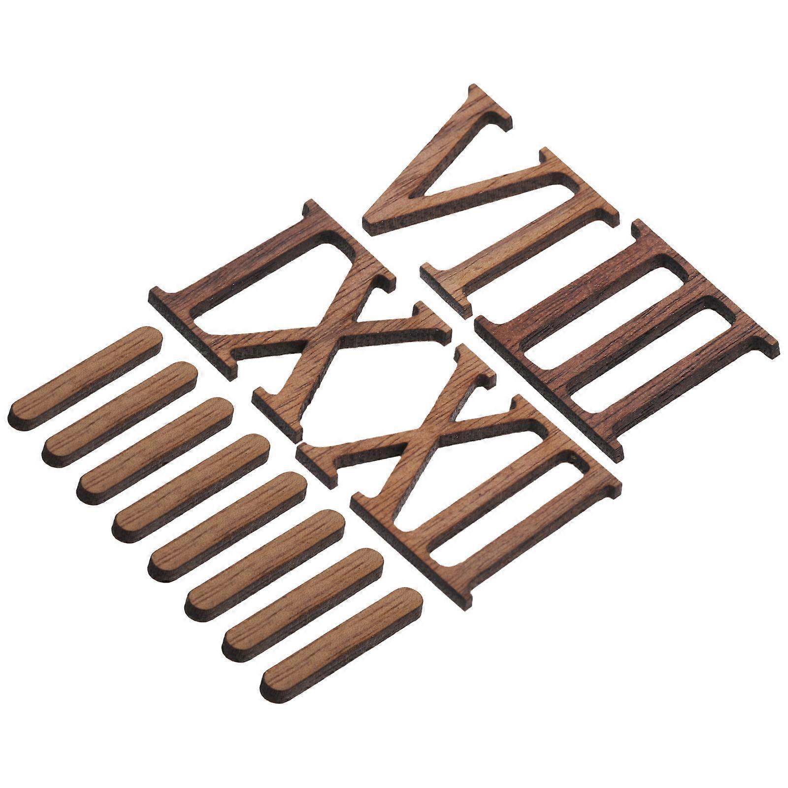 Roman Numerals Wall Clock DIY Modern Frameless Wall Clock Numbers Kit Set